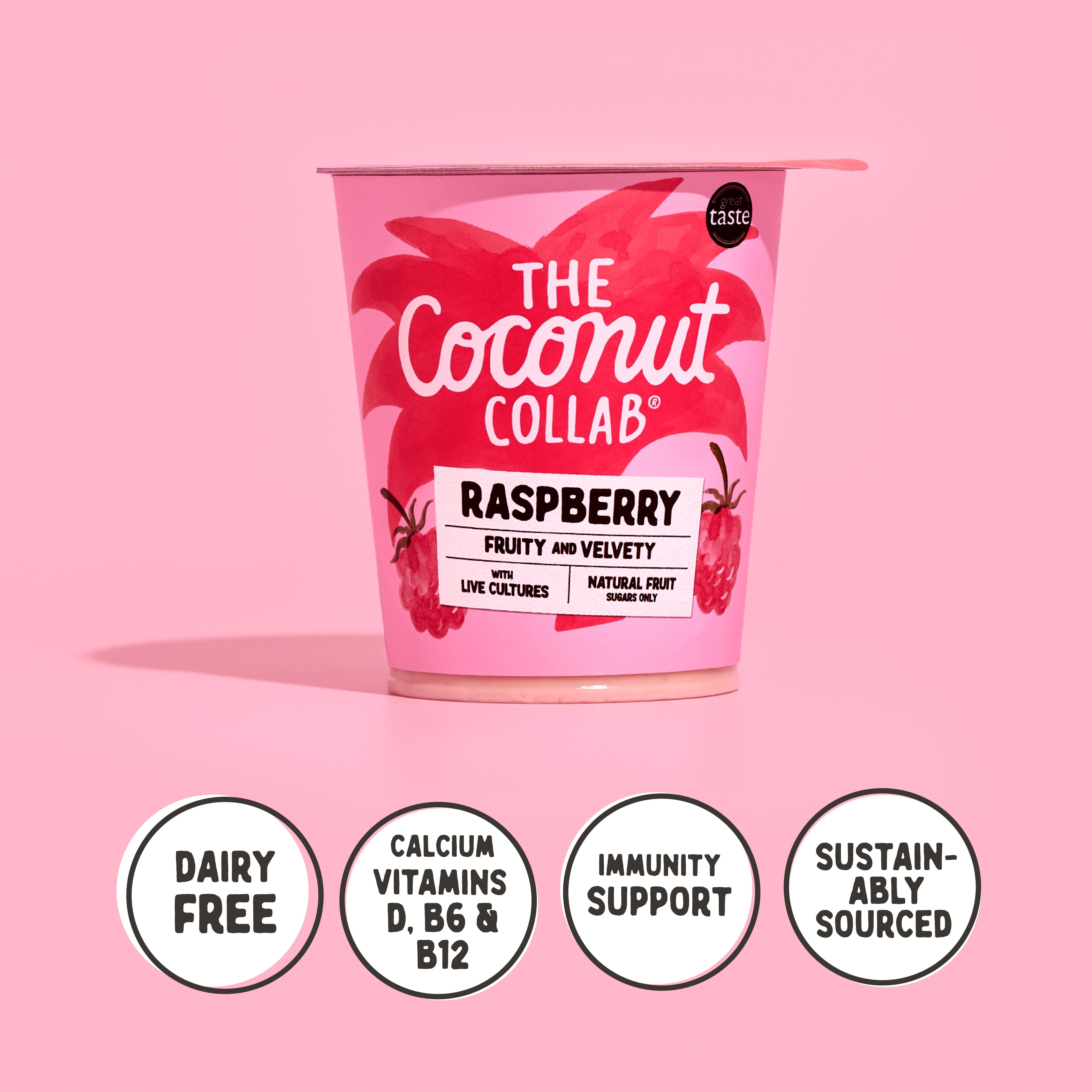 The Coconut Collab Raspberry Coconut Yoghurt 350g thumbnail 4