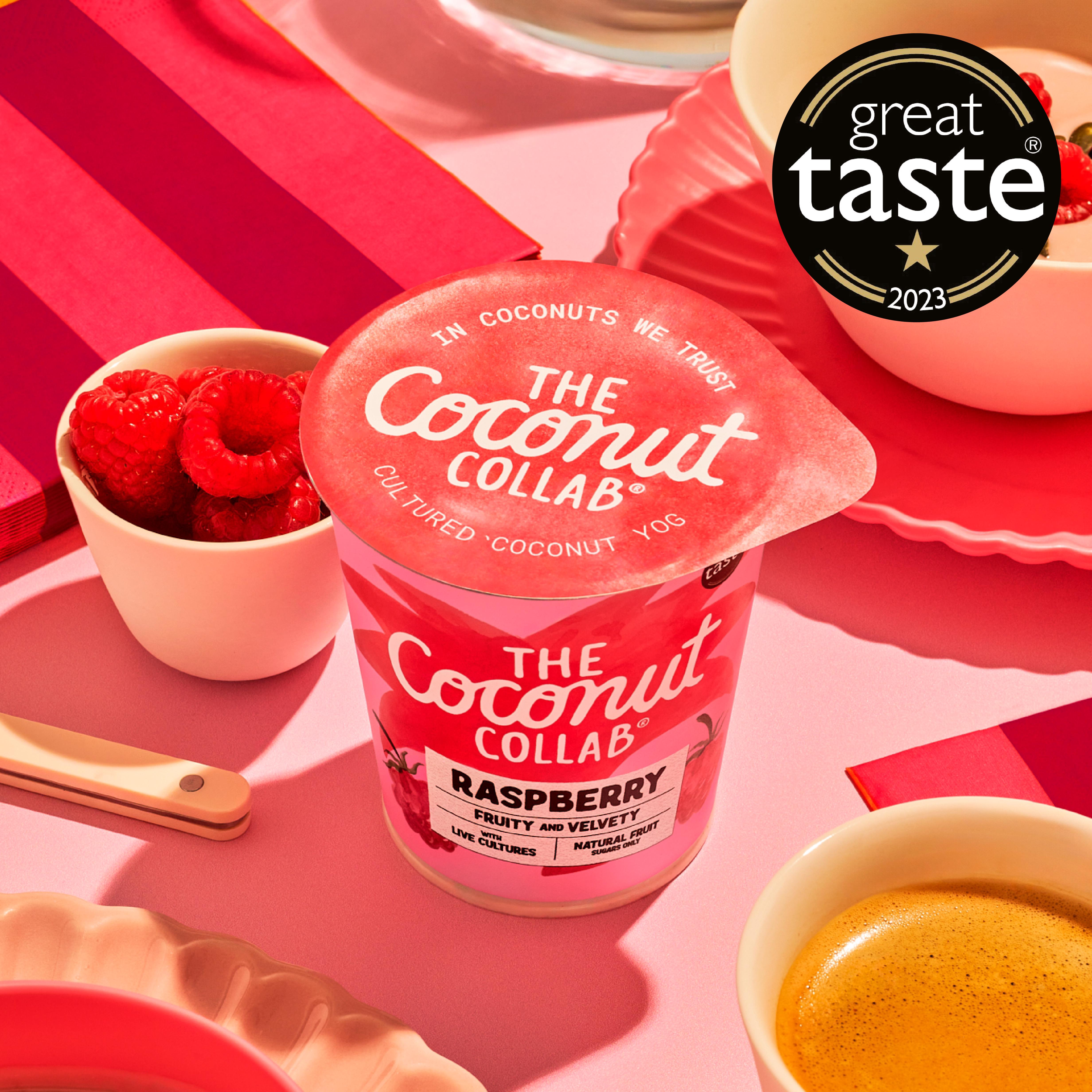 The Coconut Collab Raspberry Coconut Yoghurt 350g thumbnail 5