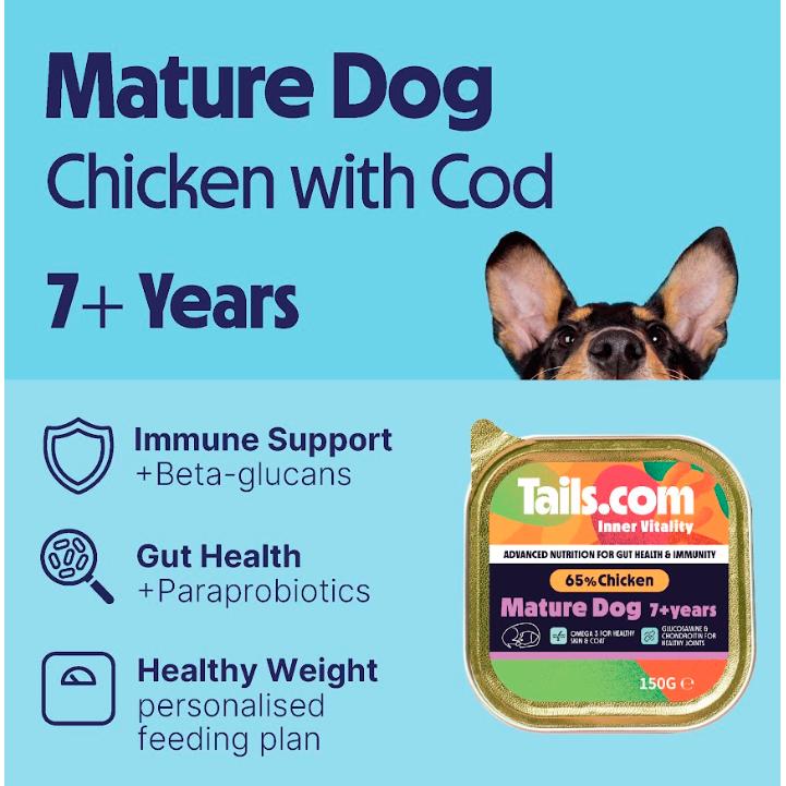 tails.com Inner Vitality Advanced Nutrition Wet Dog Food Chicken 150g thumbnail 4