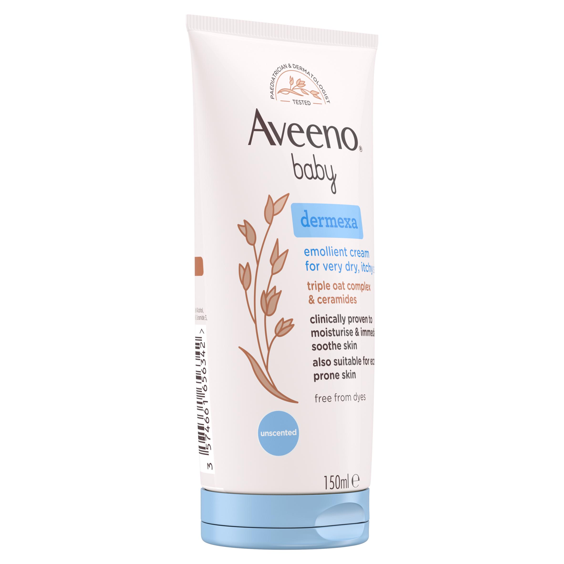Aveeno Baby Dermexa Emollient Cream Baby Lotion Dry & Itchy Skin 150ml thumbnail 6
