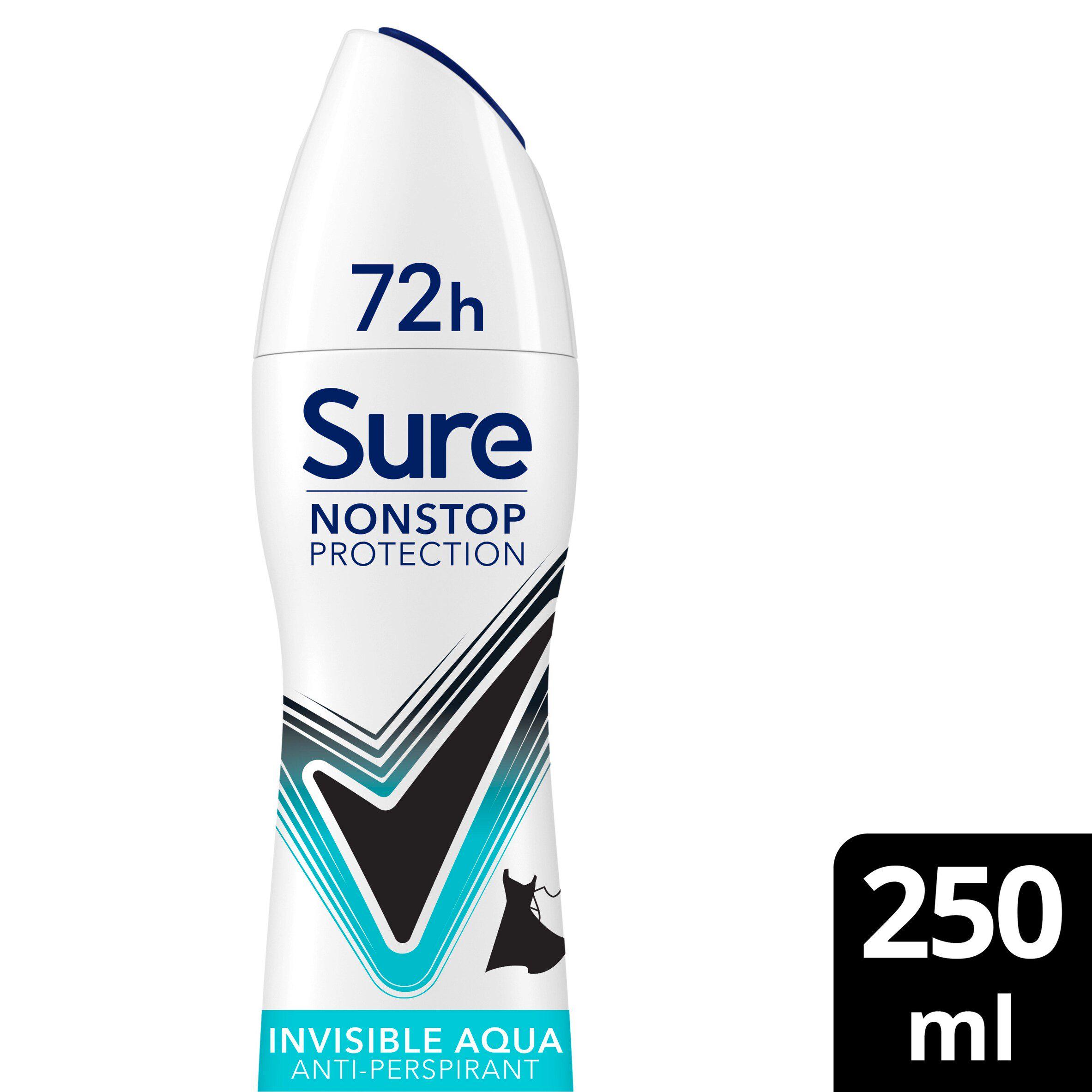 Sure Women 250ml Invisible Aqua 72h Nonstop Protection Antiperspirant Deodorant