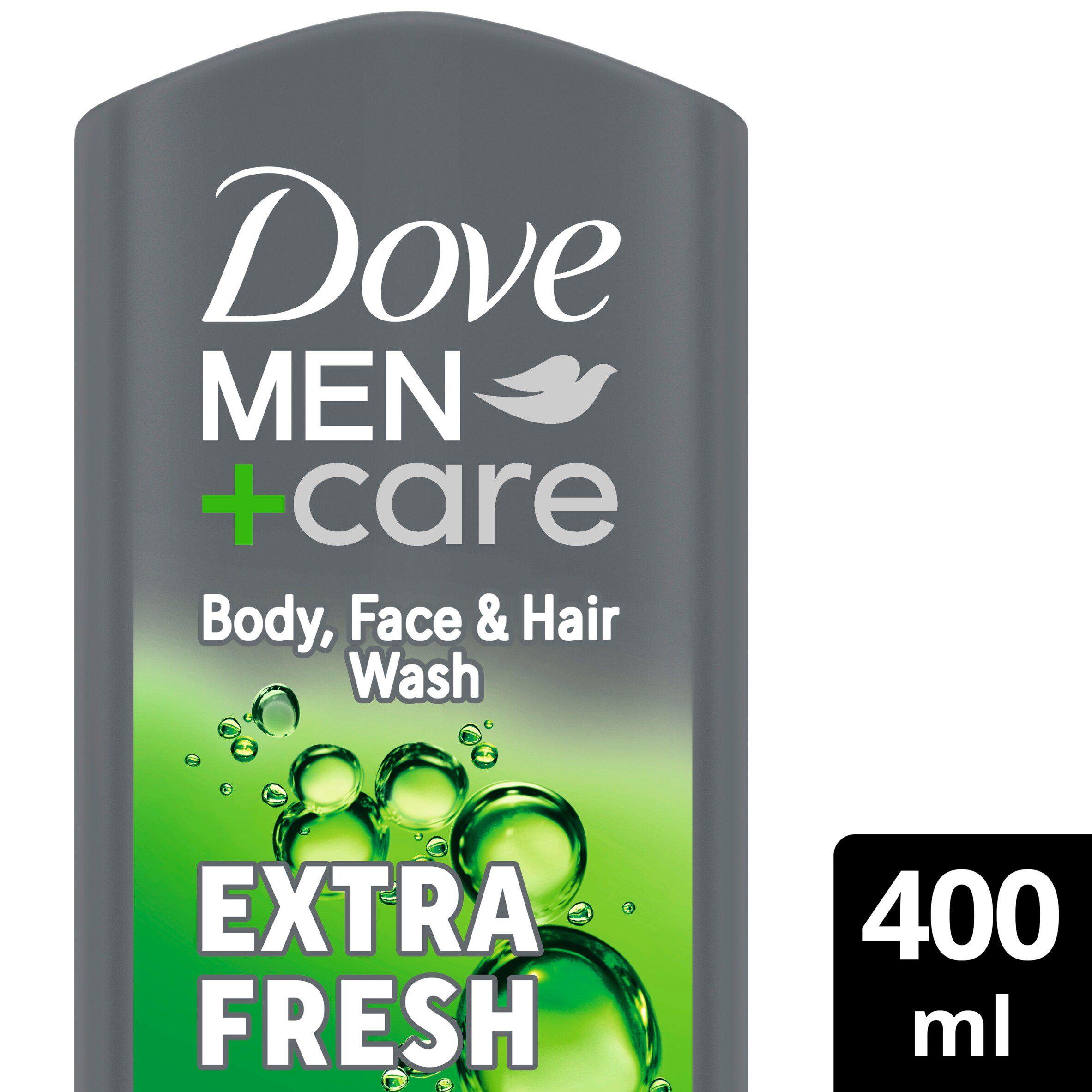 Dove Men+Care Extra Fresh Shower Gel Body Wash & Face Wash 400ml
