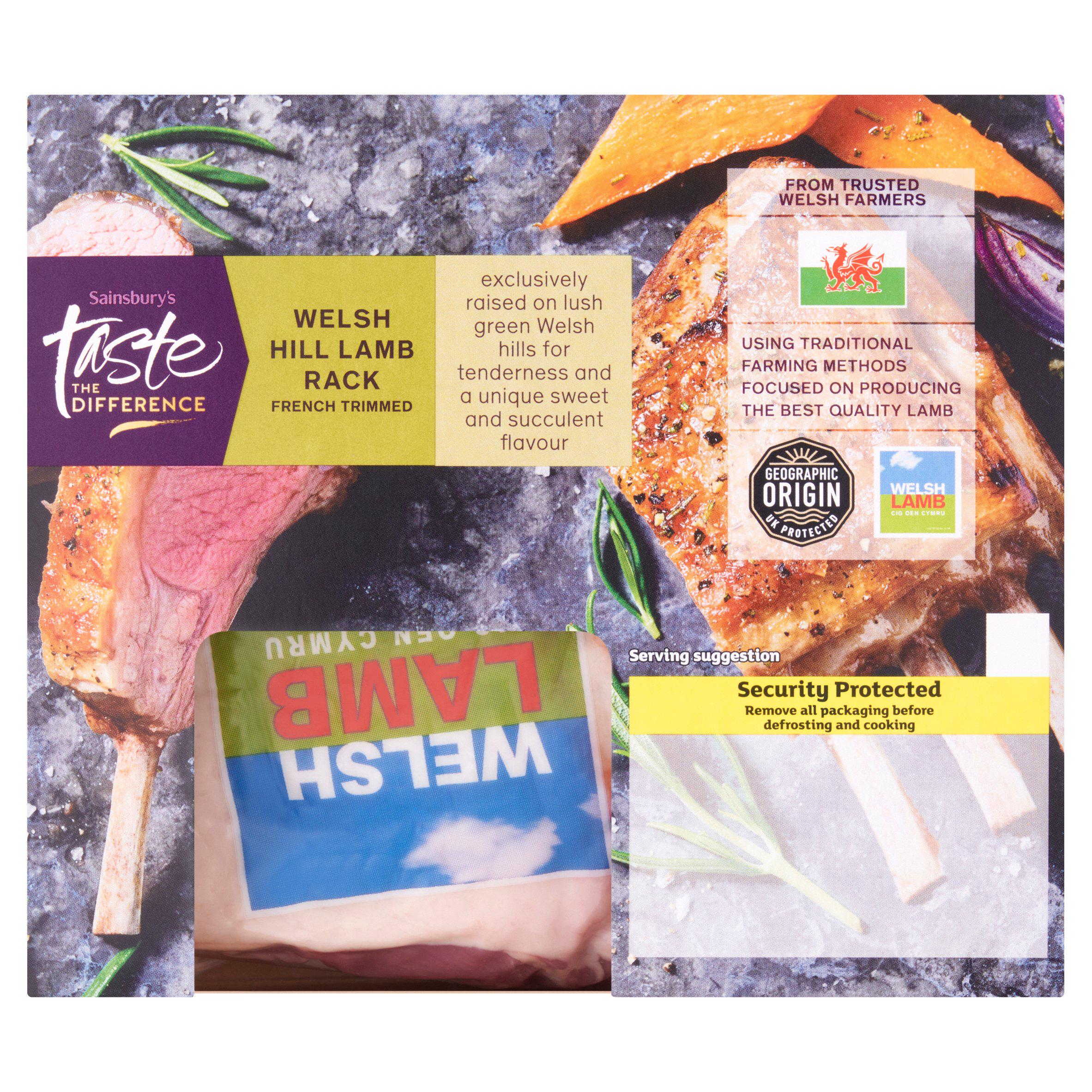 Sainsbury's Welsh Hill Rack of Lamb, Taste The Difference 450g