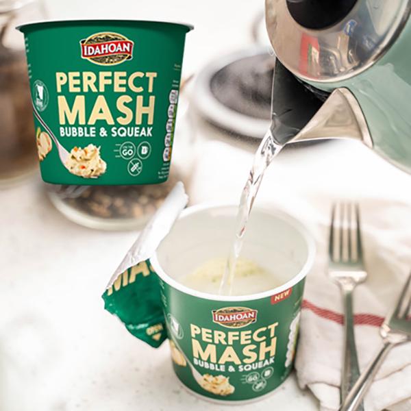 Idahoan Perfect Mash Bubble & Squeak Snack Pot 55g thumbnail 3
