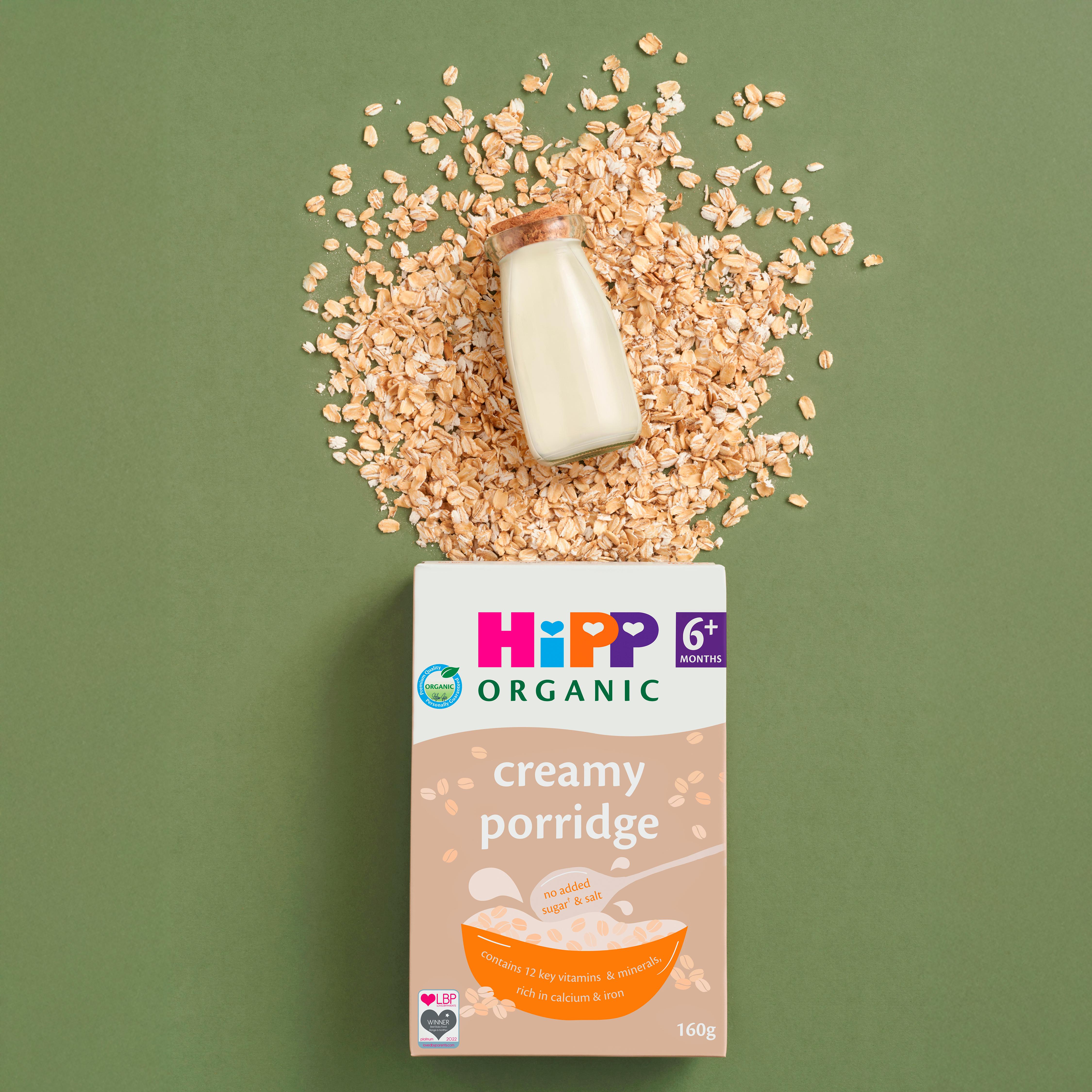 HiPP Organic Creamy Porridge 6+ Months 160g thumbnail 3