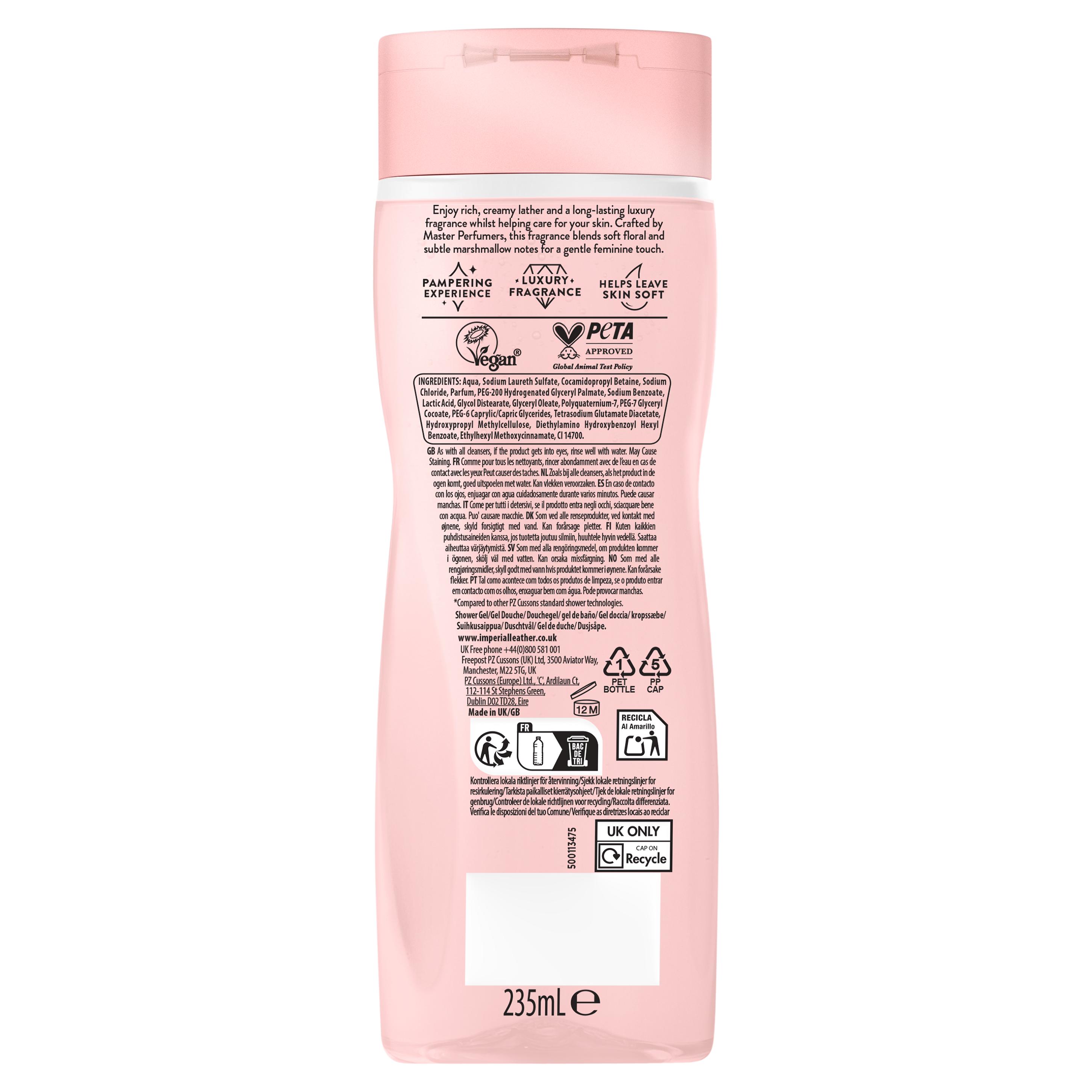 Imperial Leather 235ml Mallow & Rose Milk Pampering Body Wash thumbnail 2