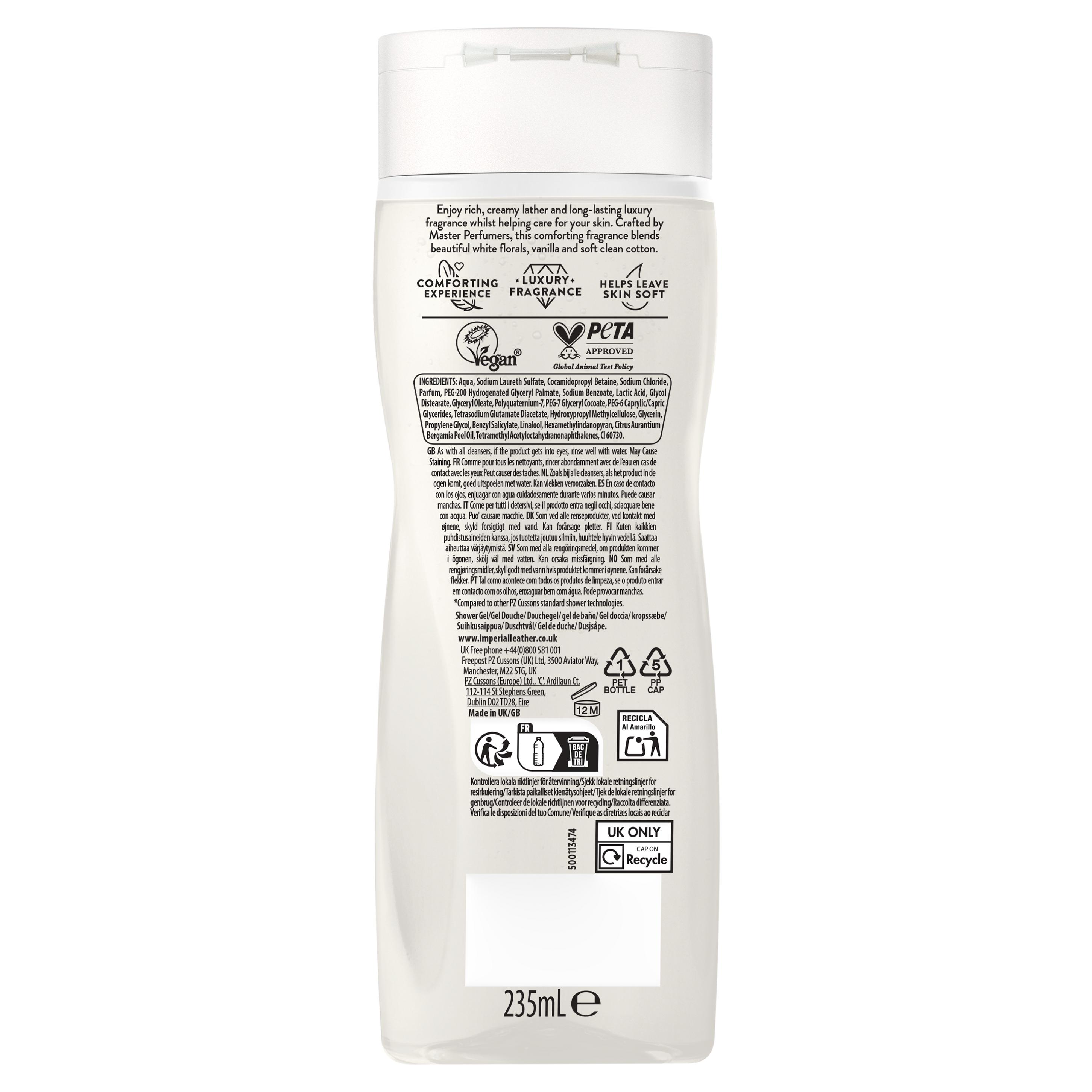 Imperial Leather 235ml Cotton Flower & Vanilla Body Wash thumbnail 2