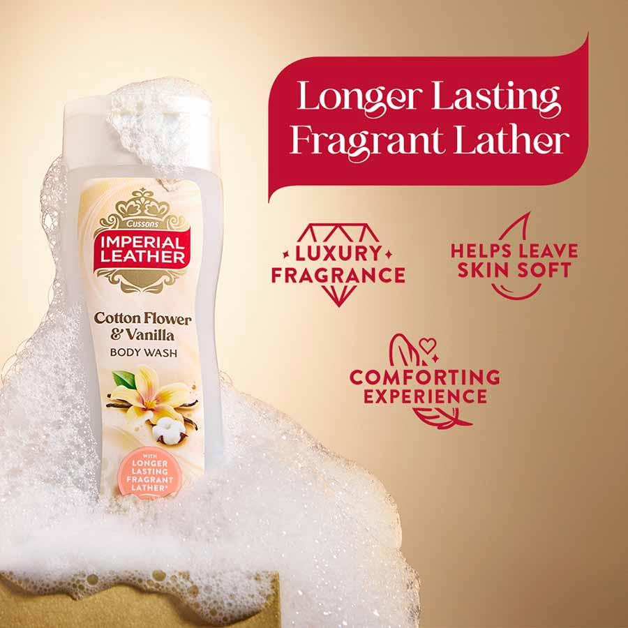 Imperial Leather 235ml Cotton Flower & Vanilla Body Wash thumbnail 3