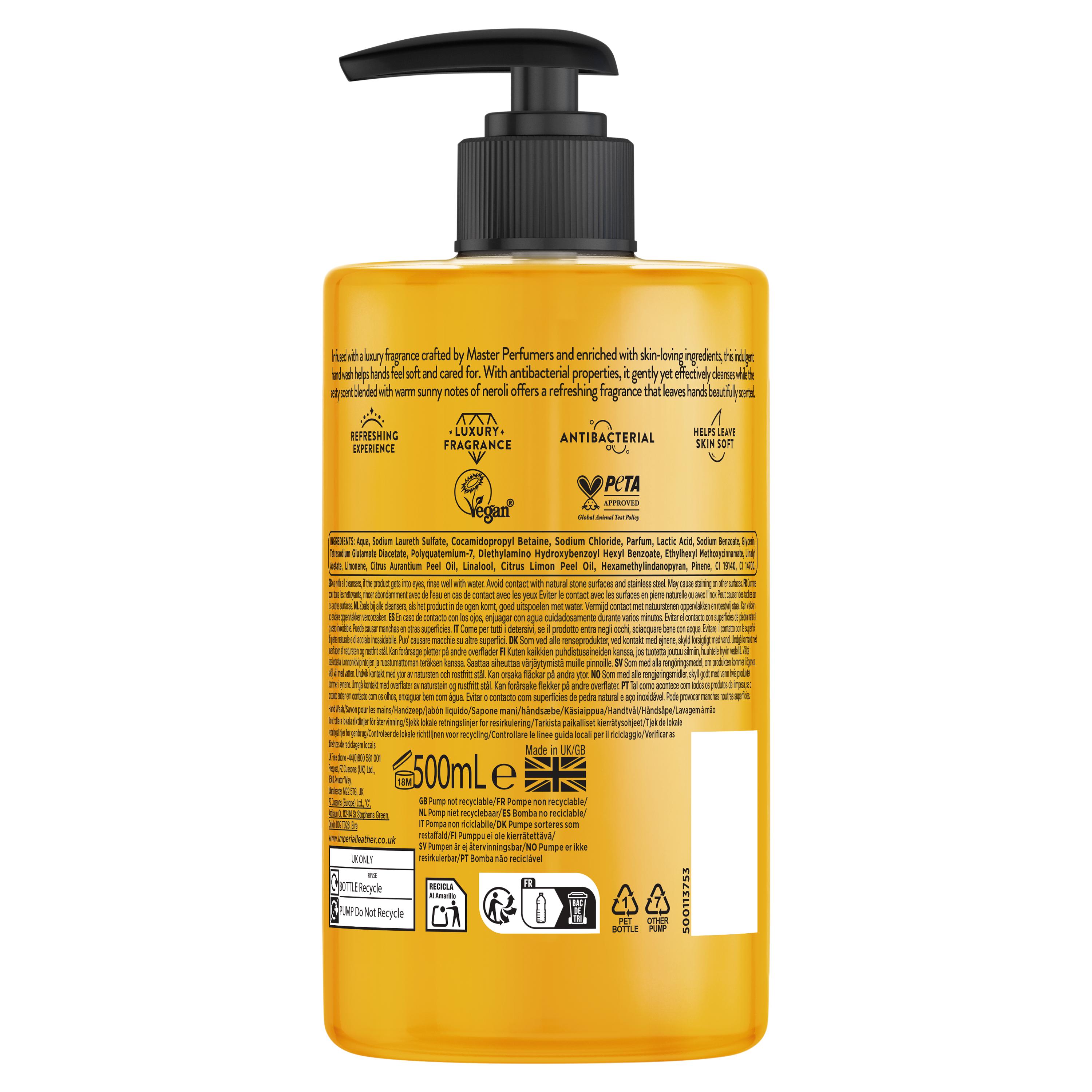 Imperial Leather 500ml Mandarin & Neroli Hand Wash thumbnail 2