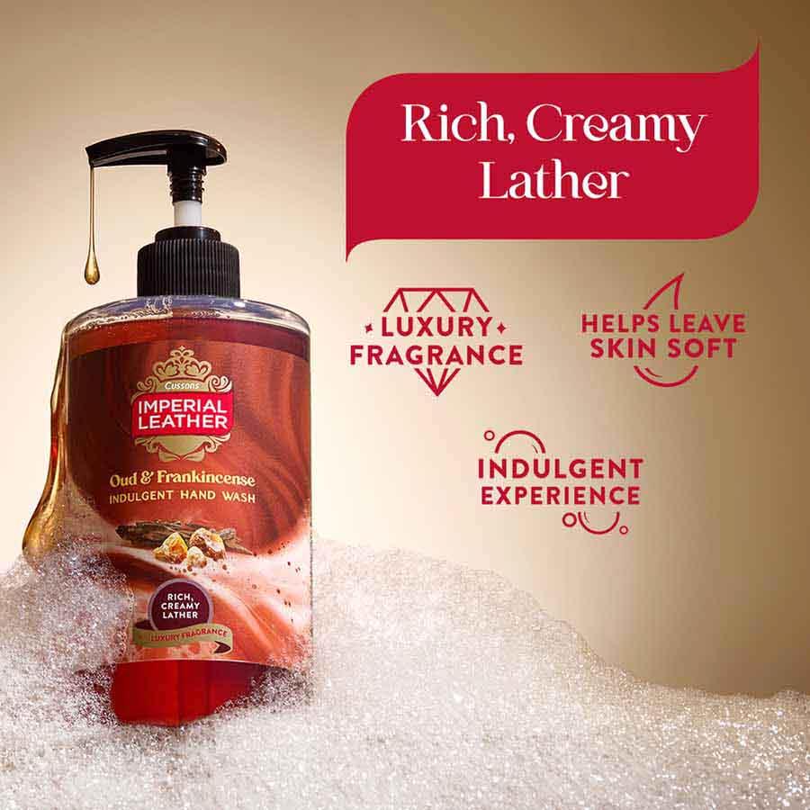 Imperial Leather Indulgent Hand Wash Antibacterial Oud & Frankincense 500ml thumbnail 3