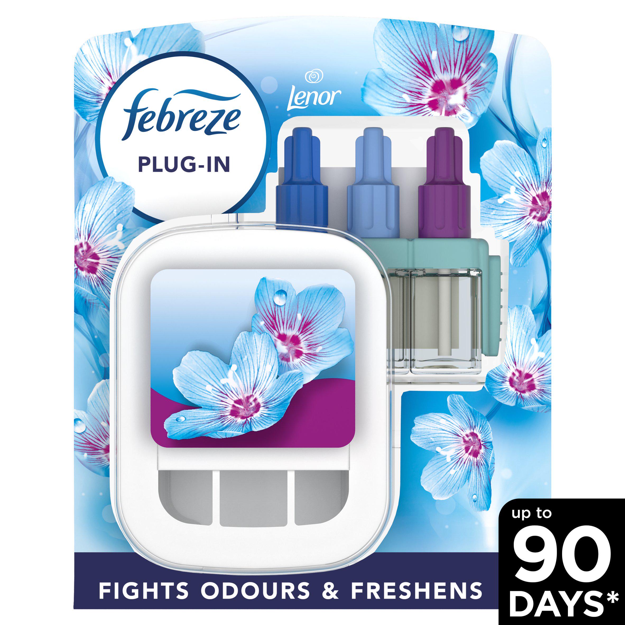 Febreze 3Volution Smart Programming Air Freshener Plug In Starter Kit Spring Awakening 20ml