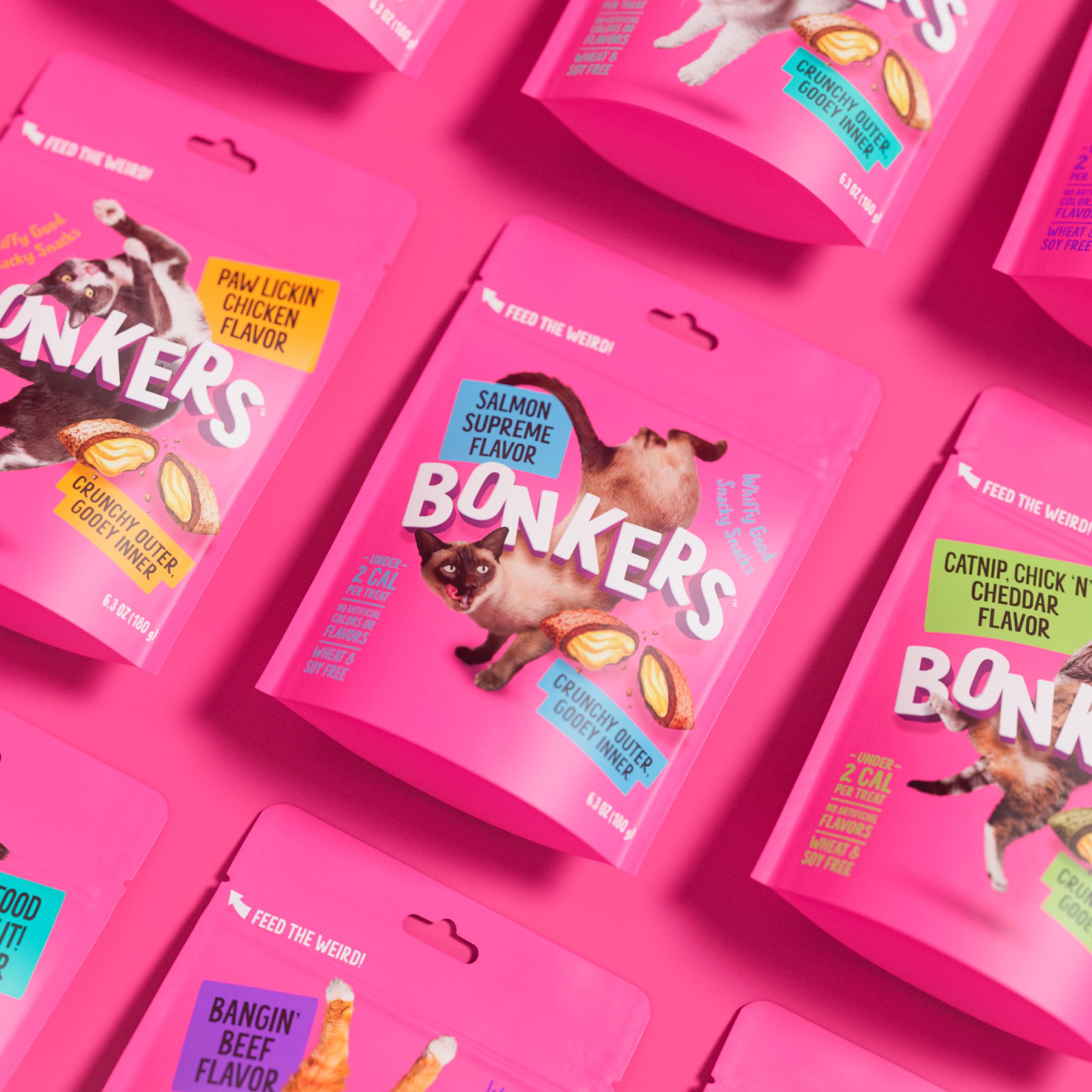 Bonkers Salmon Supreme Flavour Cat Treats 180g thumbnail 3