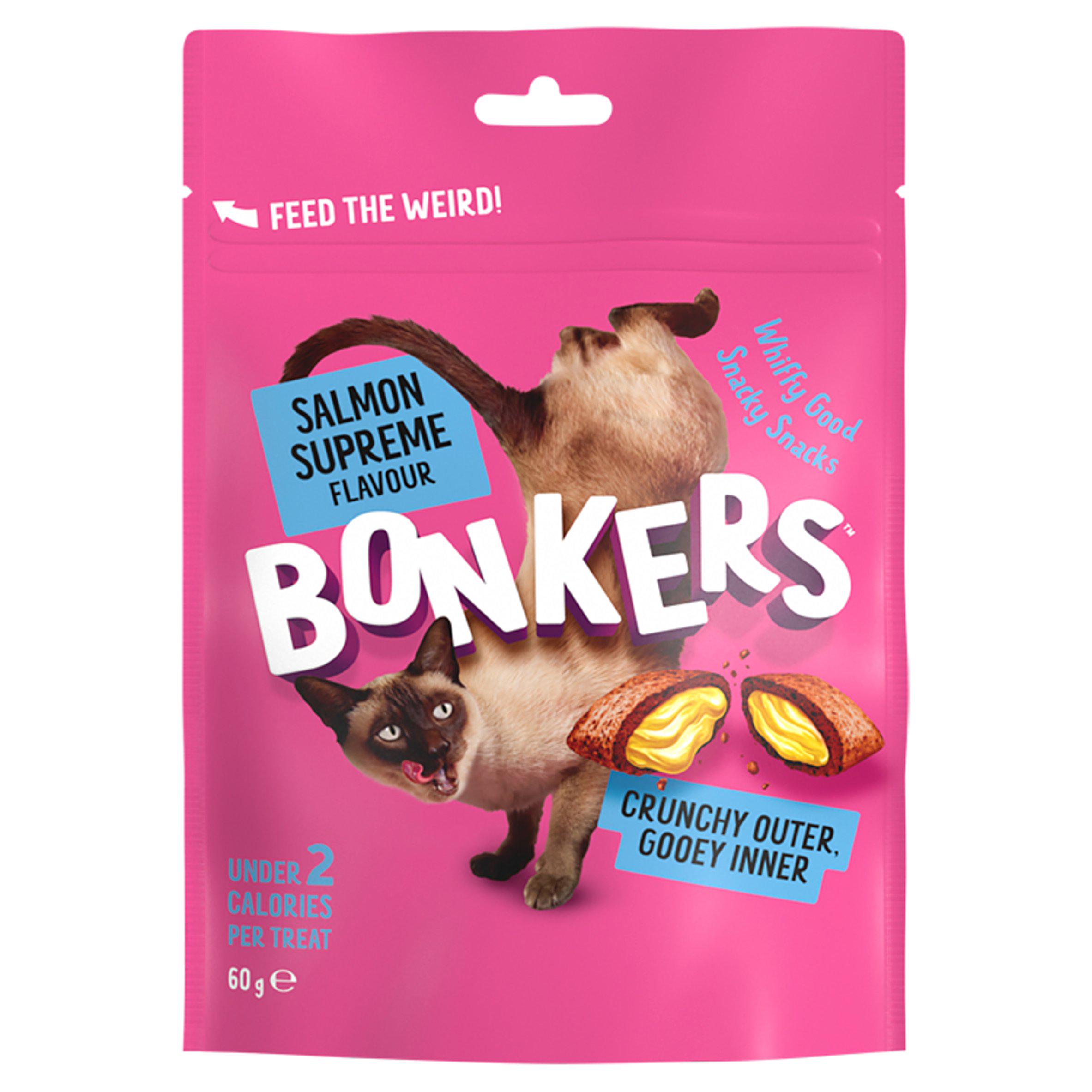 Crunchy And Soft Cat Treats Salmon Supreme Flavour 2.1 oz