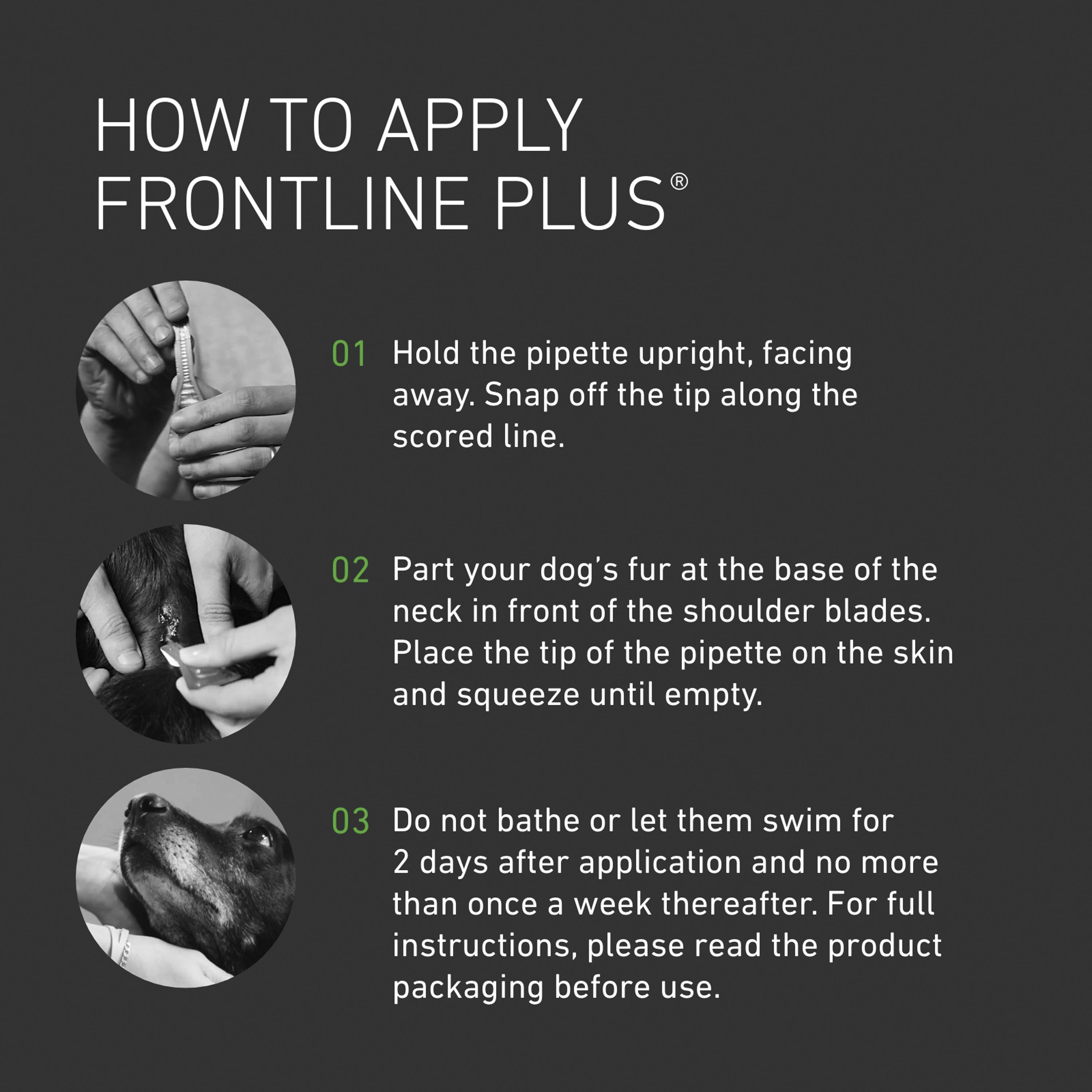 Frontline Plus Spot On Dog M 10 up to 20kg thumbnail 3