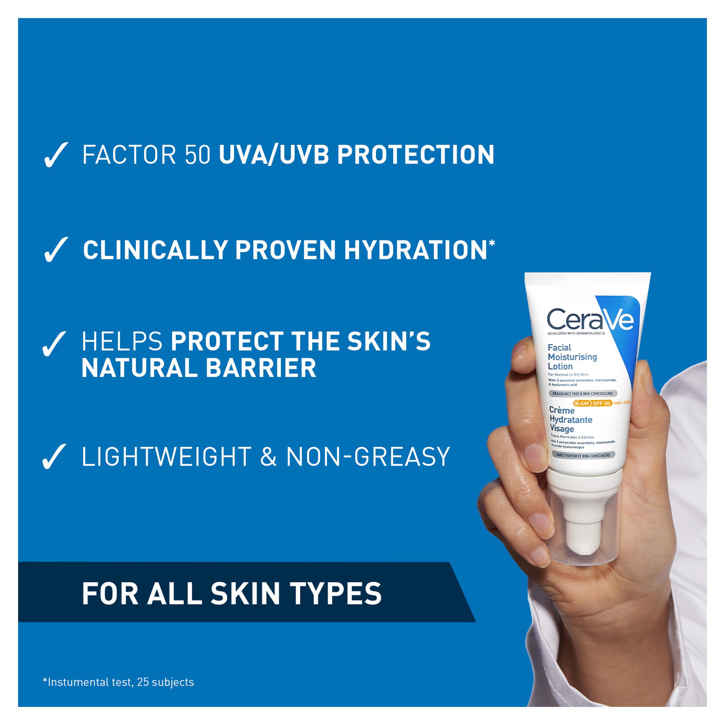 CeraVe Facial Moisturising Lotion AM SPF 50 52ml thumbnail 2