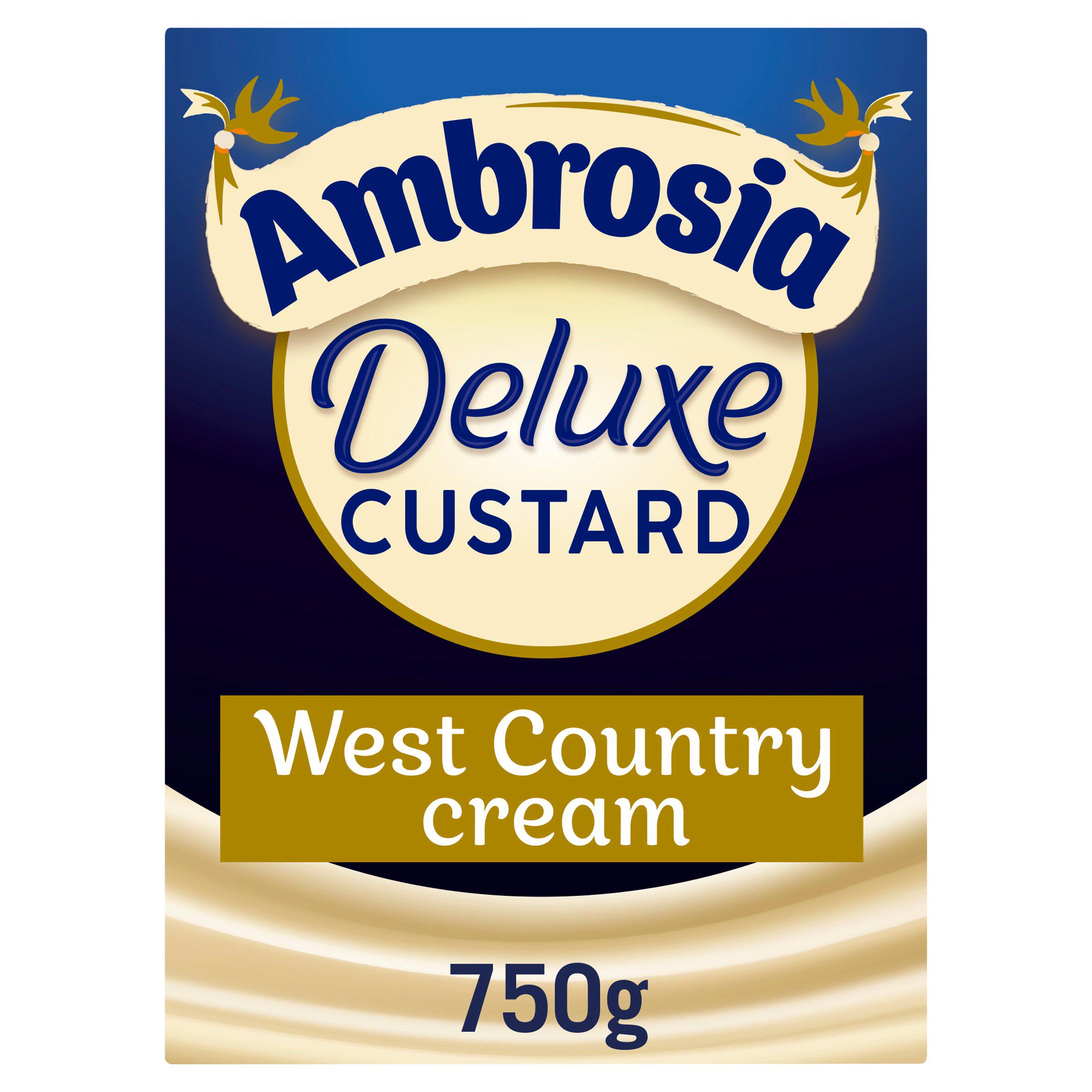 Ambrosia Deluxe 750g Custard Dessert Carton