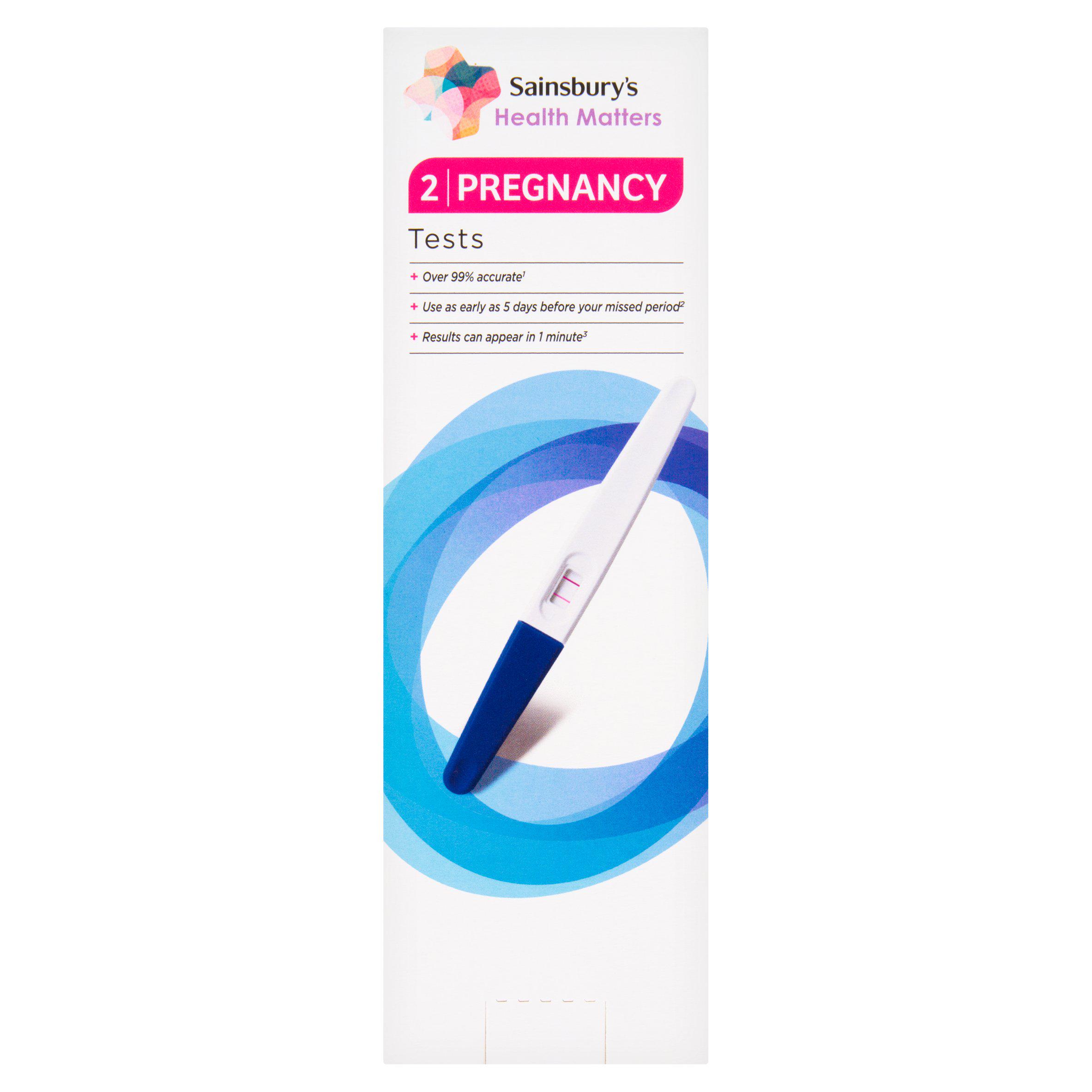 Sainsbury's Health Matters 2 Pregnancy Tests