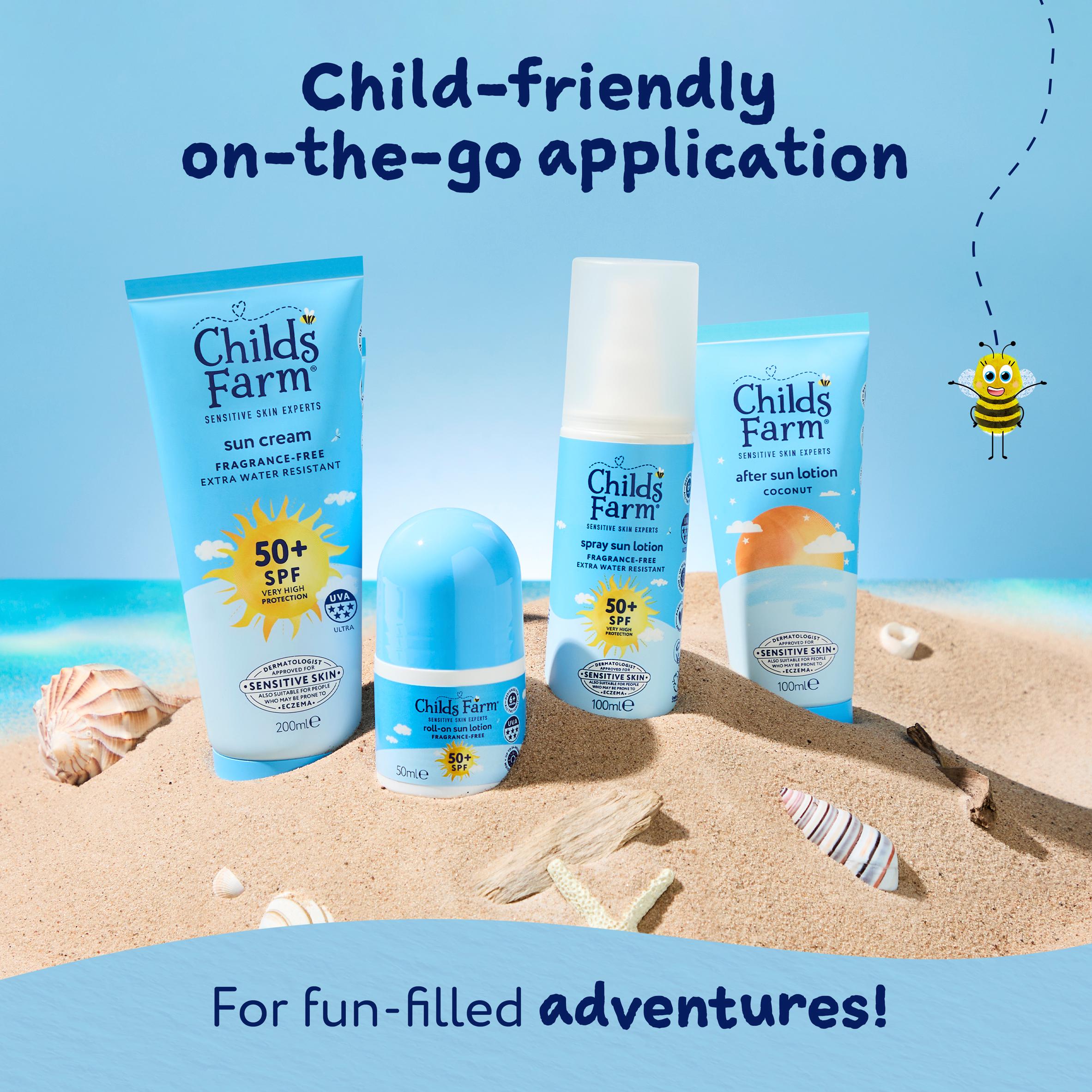 Childs Farm 200ml Very High Protection Fragrance Free for Sensitive Skin SPF 50+ Kids Sun Cream thumbnail 5