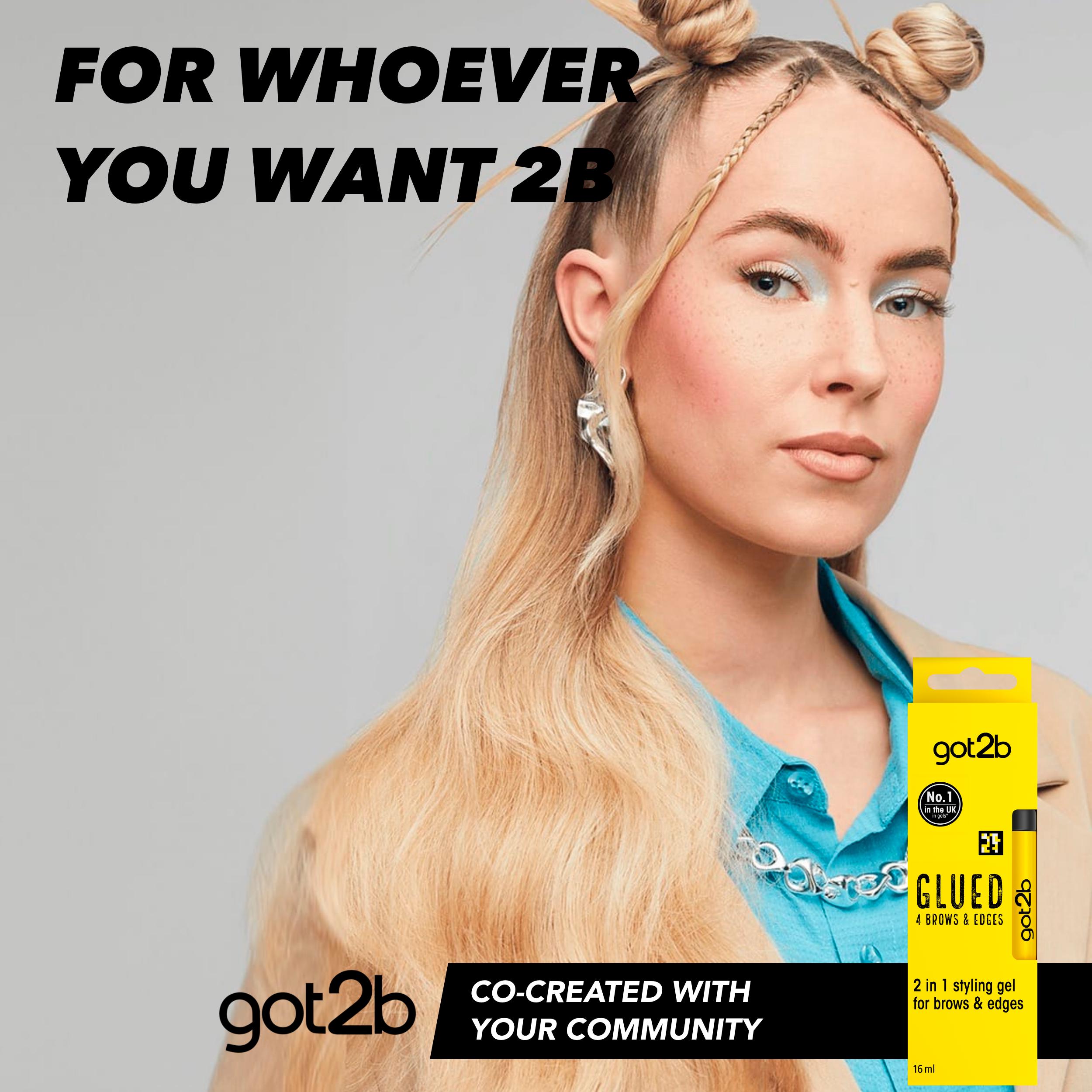Schwarzkopf Got2b Glued Brows & Edges 2 in1 Gel x4 16ml thumbnail 2