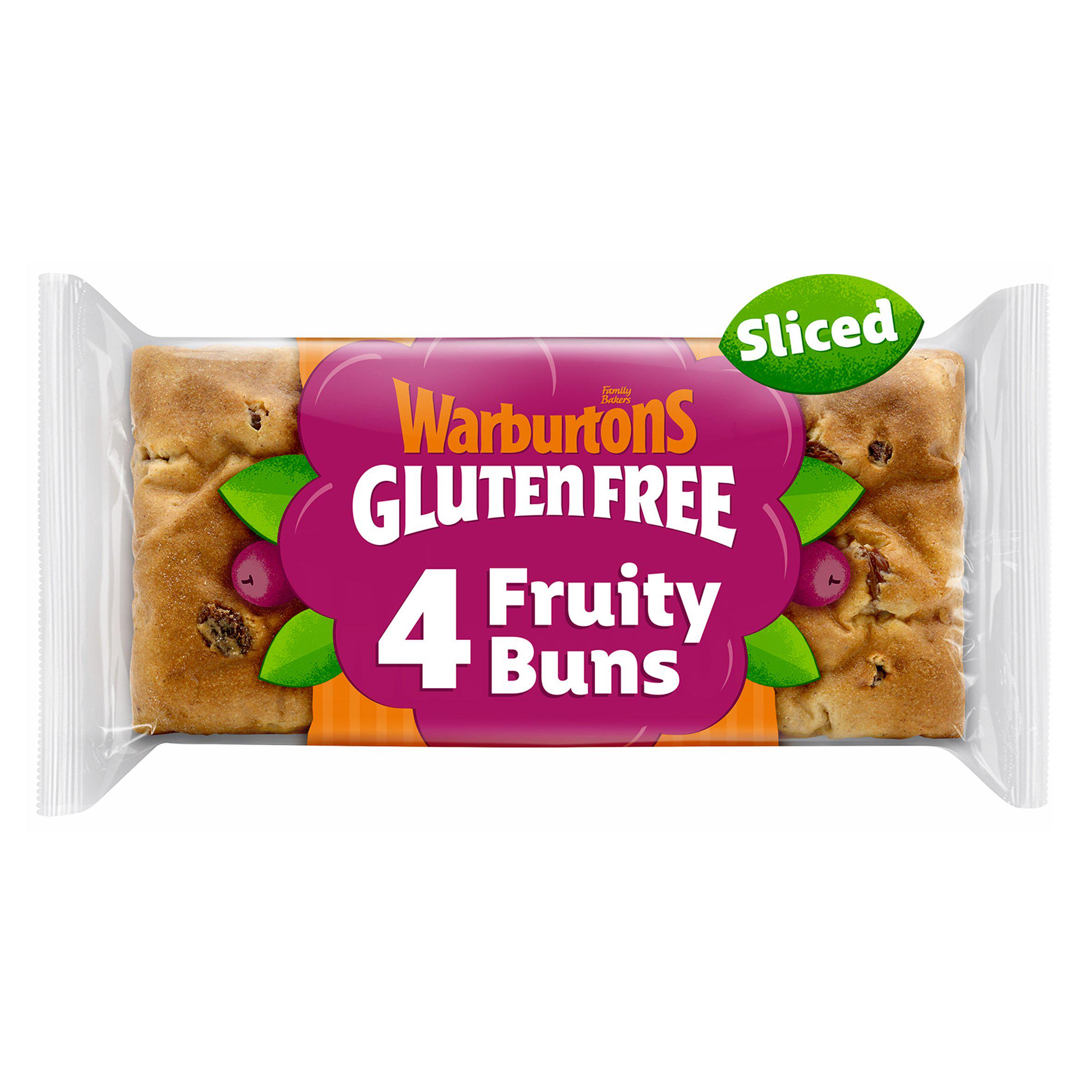 Warburtons Gluten Free Cinnamon & Raisin Fruity Buns