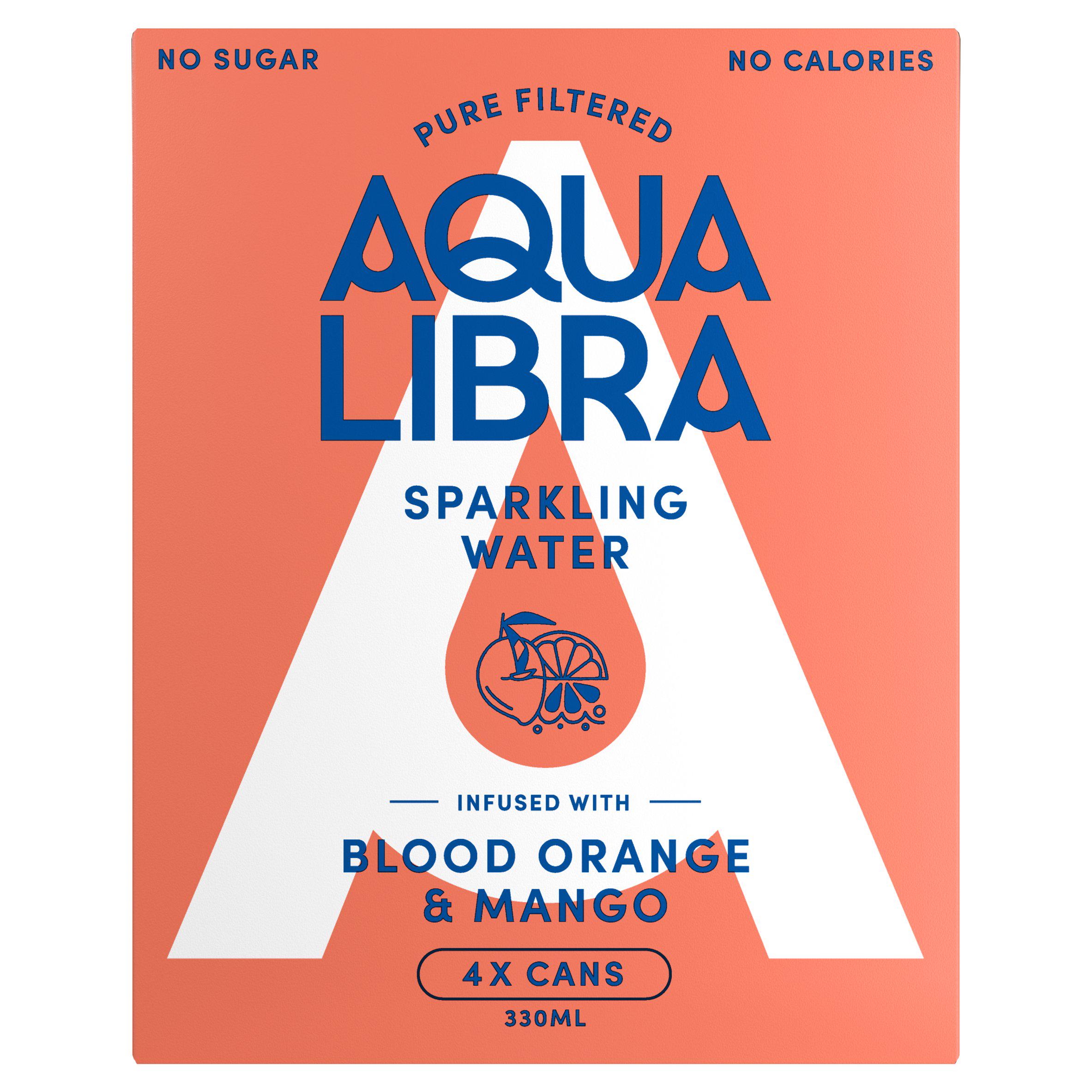 Aqua Libra Blood Orange & Mango Infused Sparkling Water