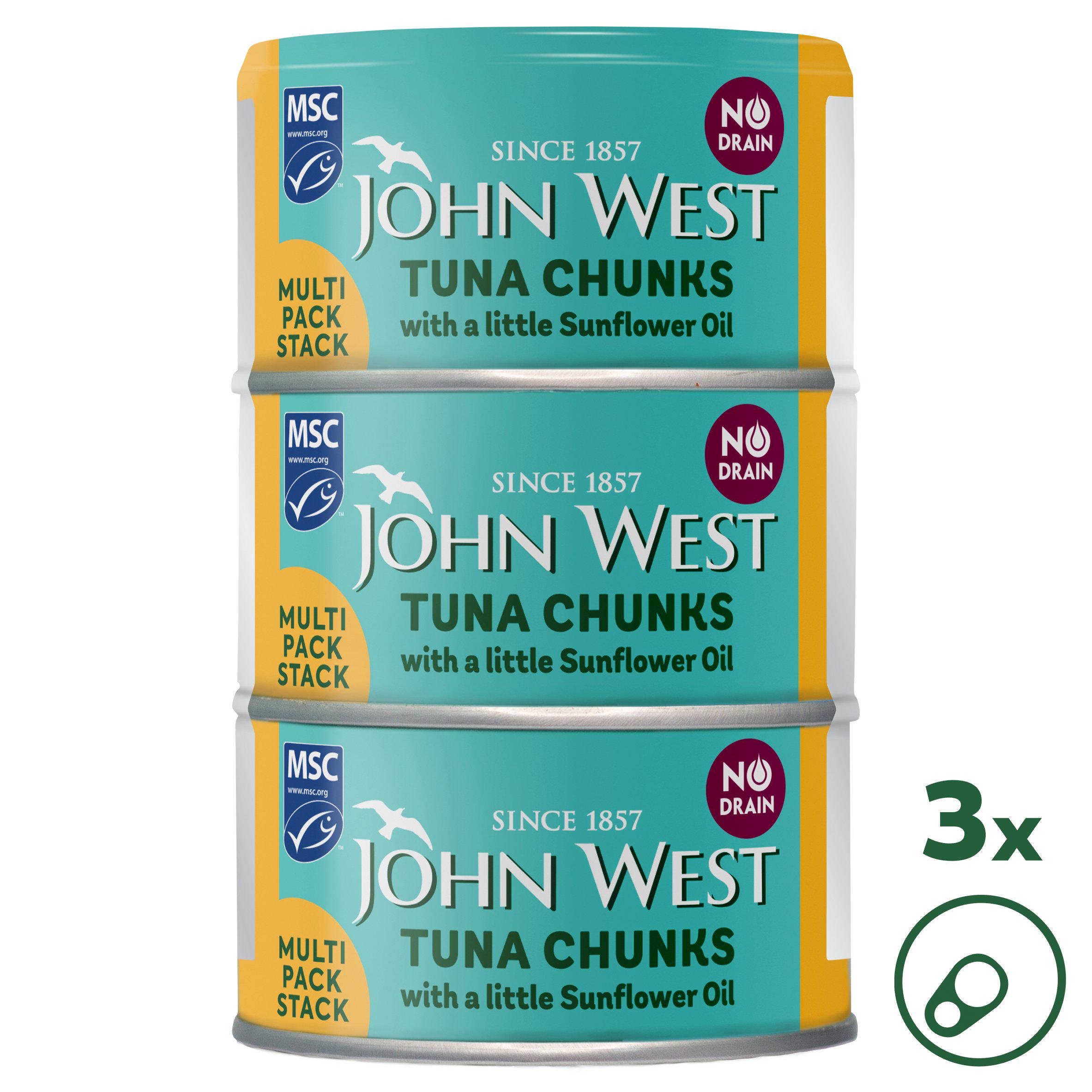 Tuna Chunks with a Little Sunflower Oil 3 x 110g