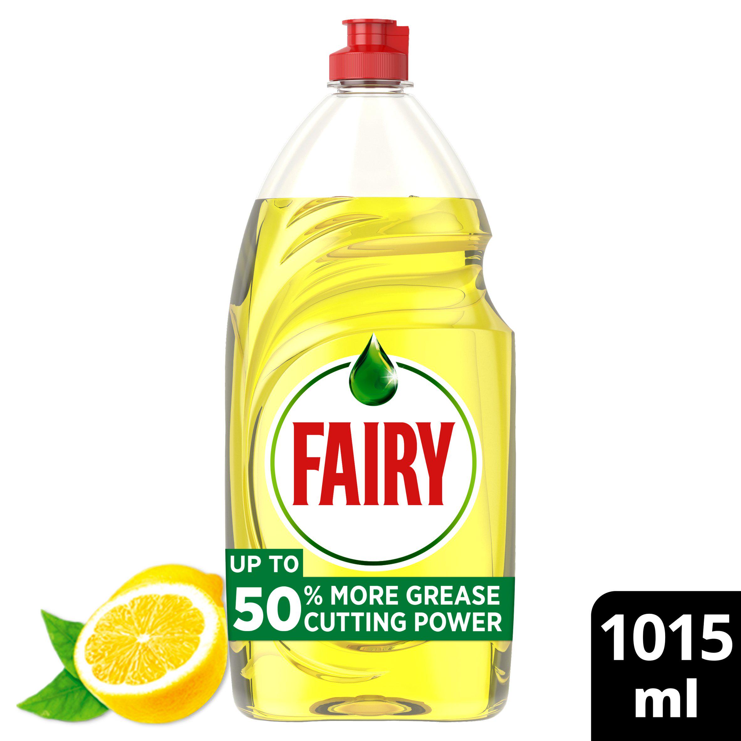 Fairy Lemon Washing Up Liquid with Lift Action 1015ml