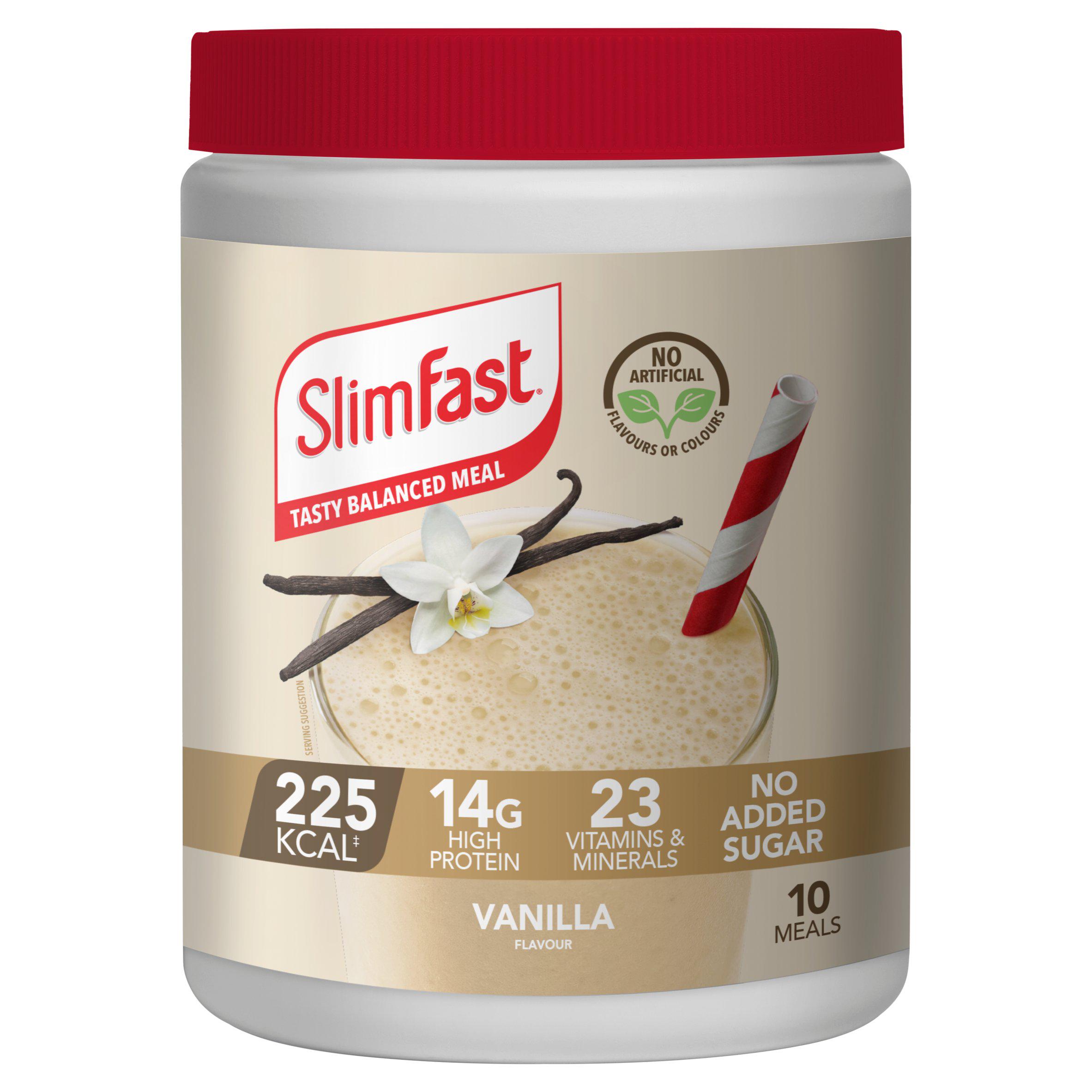 SlimFast Vanilla Meal Shake Powder 10 Meals