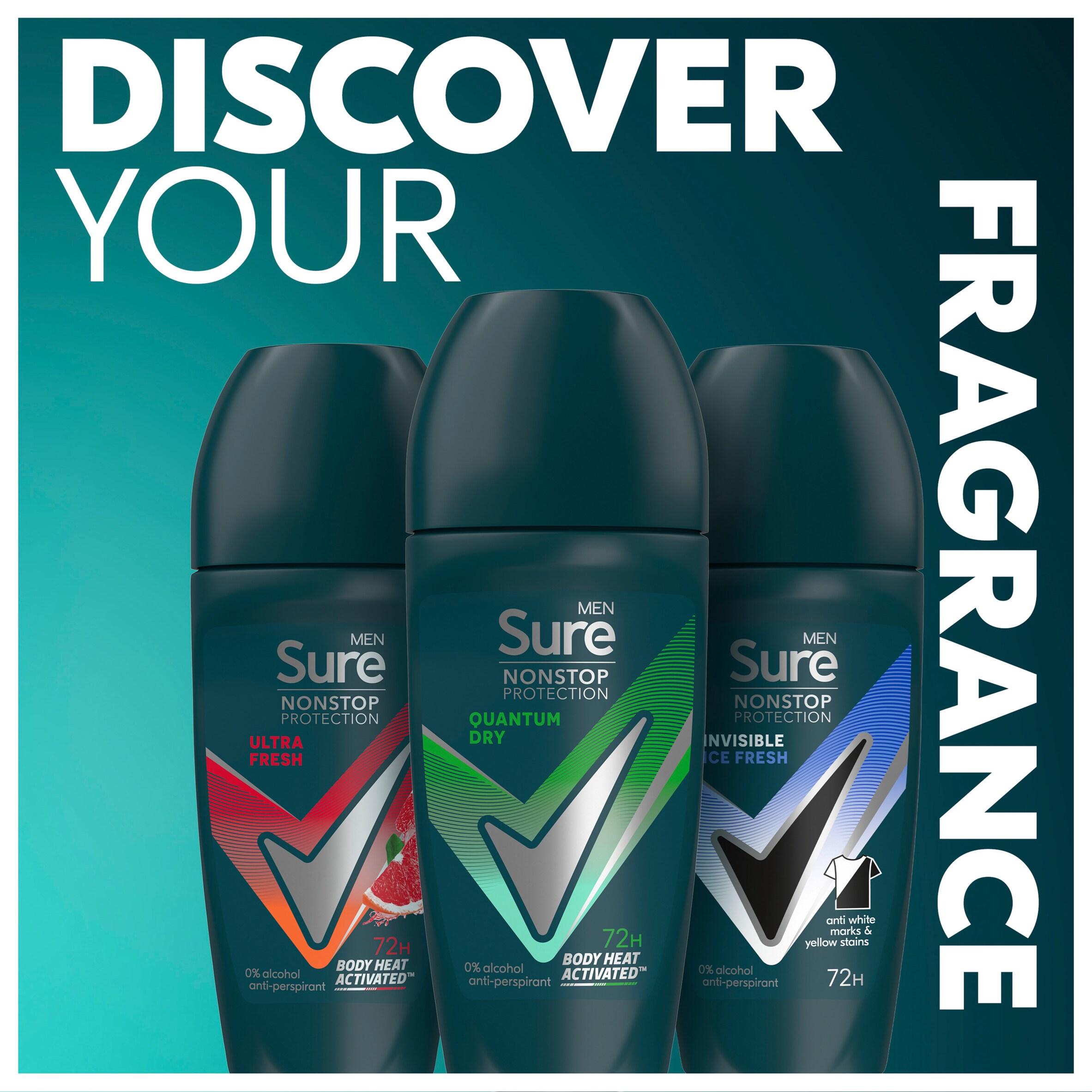 Sure Men Nonstop Quantum Dry Antiperspirant Deodorant Roll On 50ml thumbnail 5