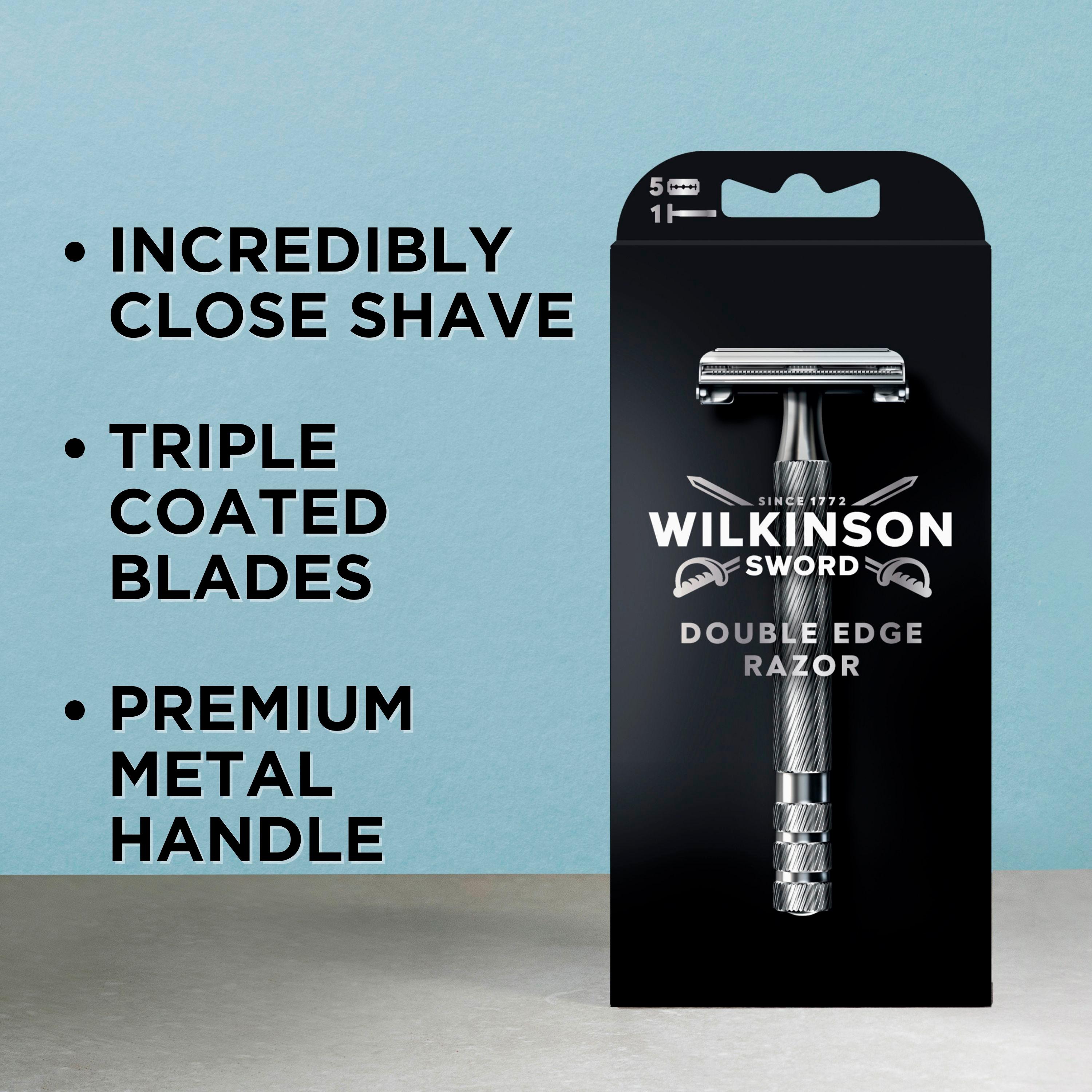 Wilkinson Sword Double Edge Men's Razor with 5 Blade Refills thumbnail 2