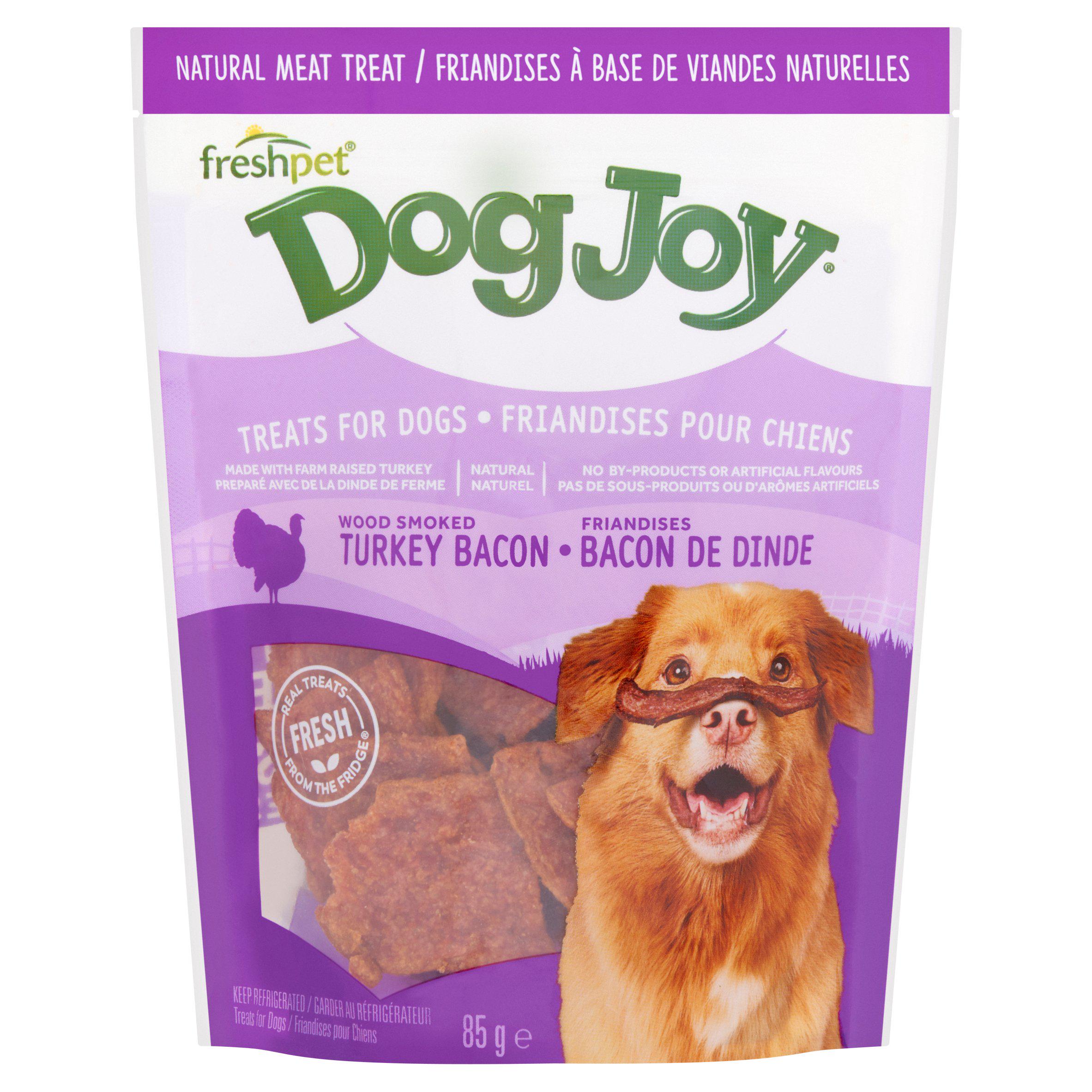 DogJoy Treats for Dogs Wood Smoked Turkey Bacon
