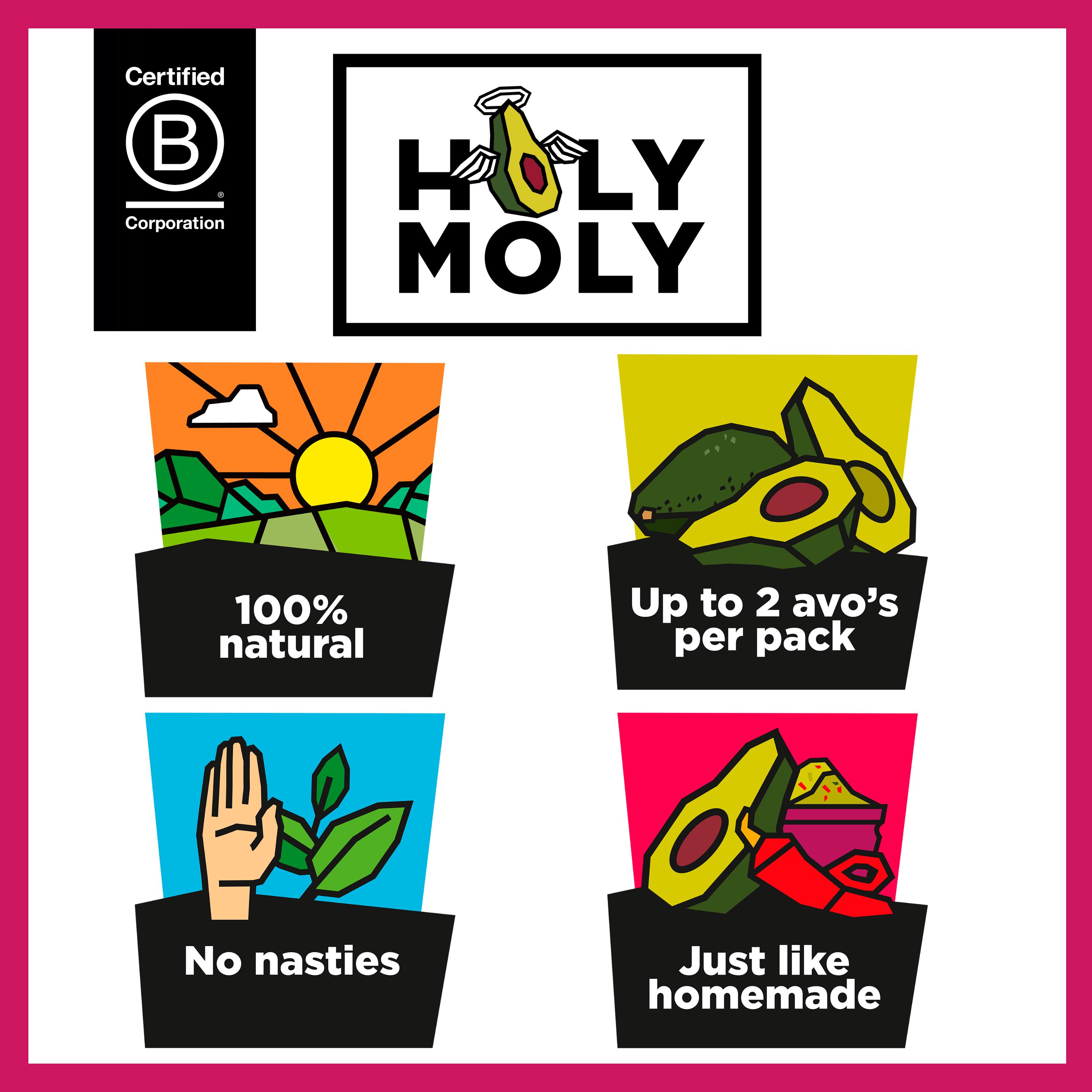 Holy Moly Guacamole Jalapeno & Red Pepper 150g thumbnail 2