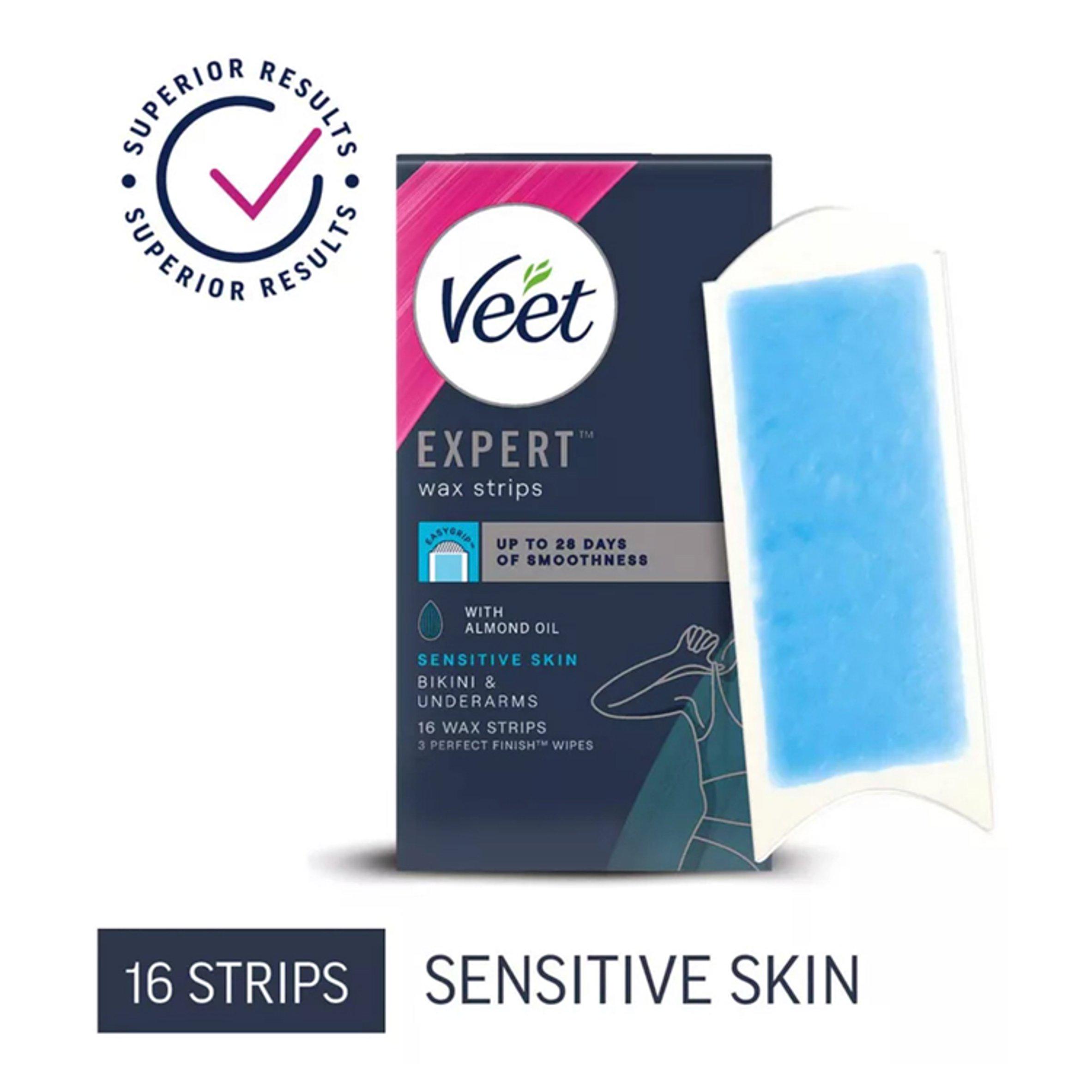 Veet Expert Wax Strips Bikini & Underarm Sensitive