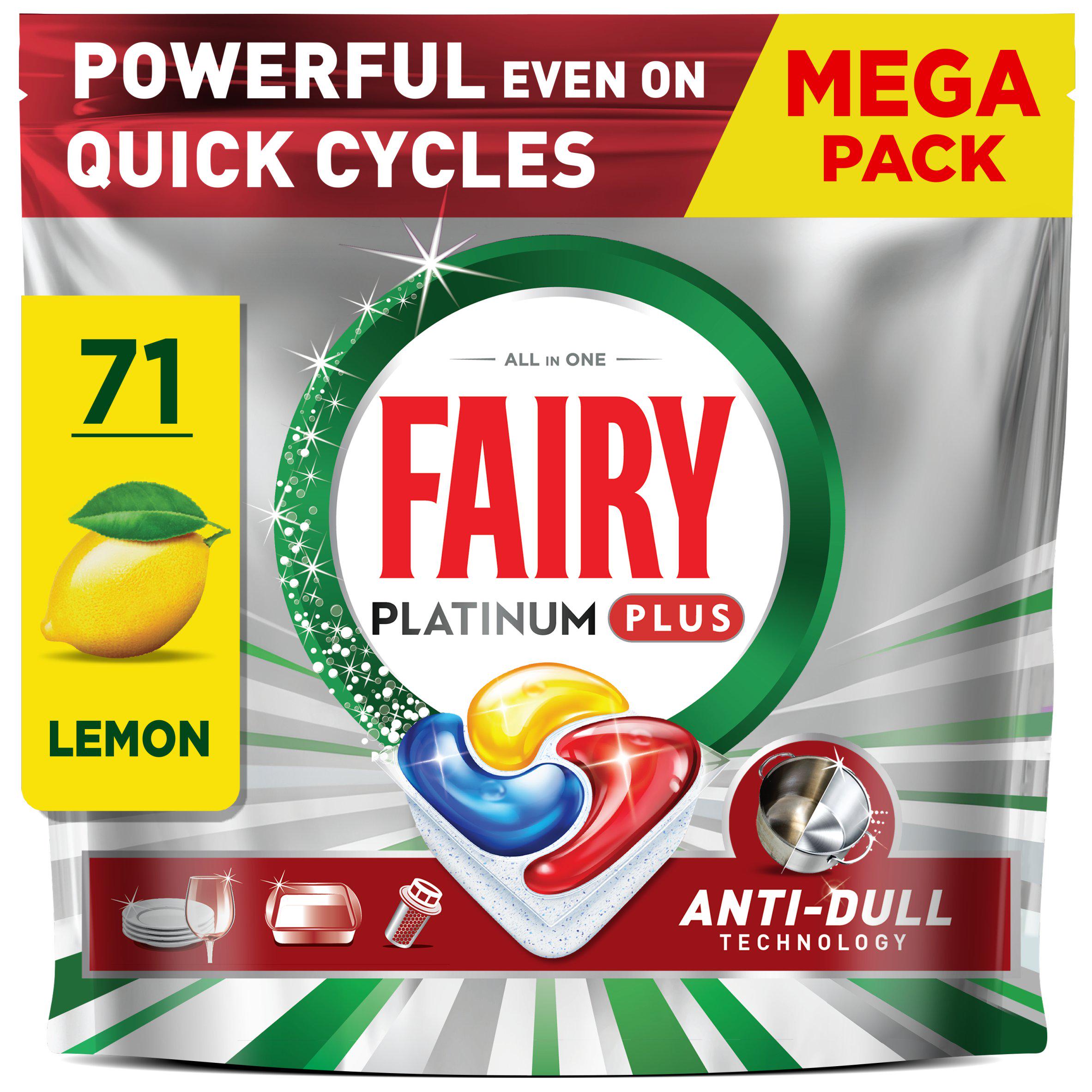 Fairy Platinum Plus Lemon Dishwasher Tablets