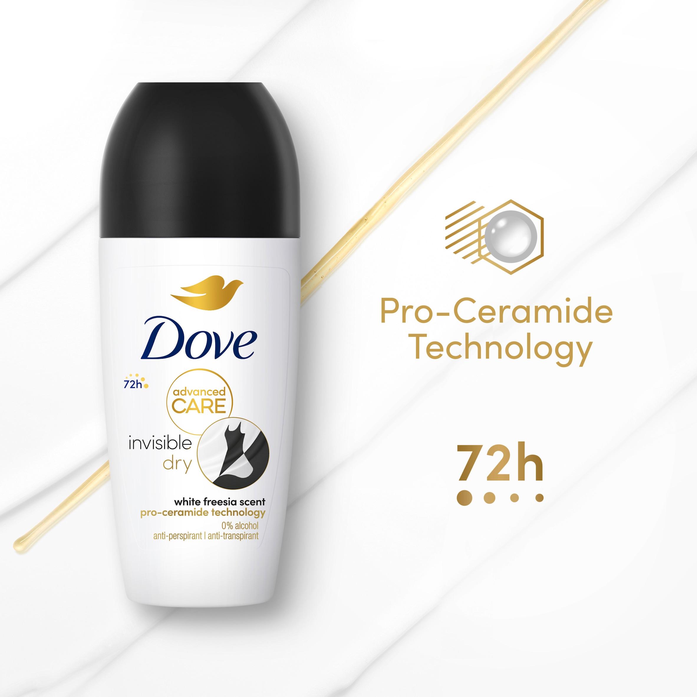 Dove Women Advanced Care 50ml Invisible Dry 72h Antiperspirant Roll On Deodorant thumbnail 4