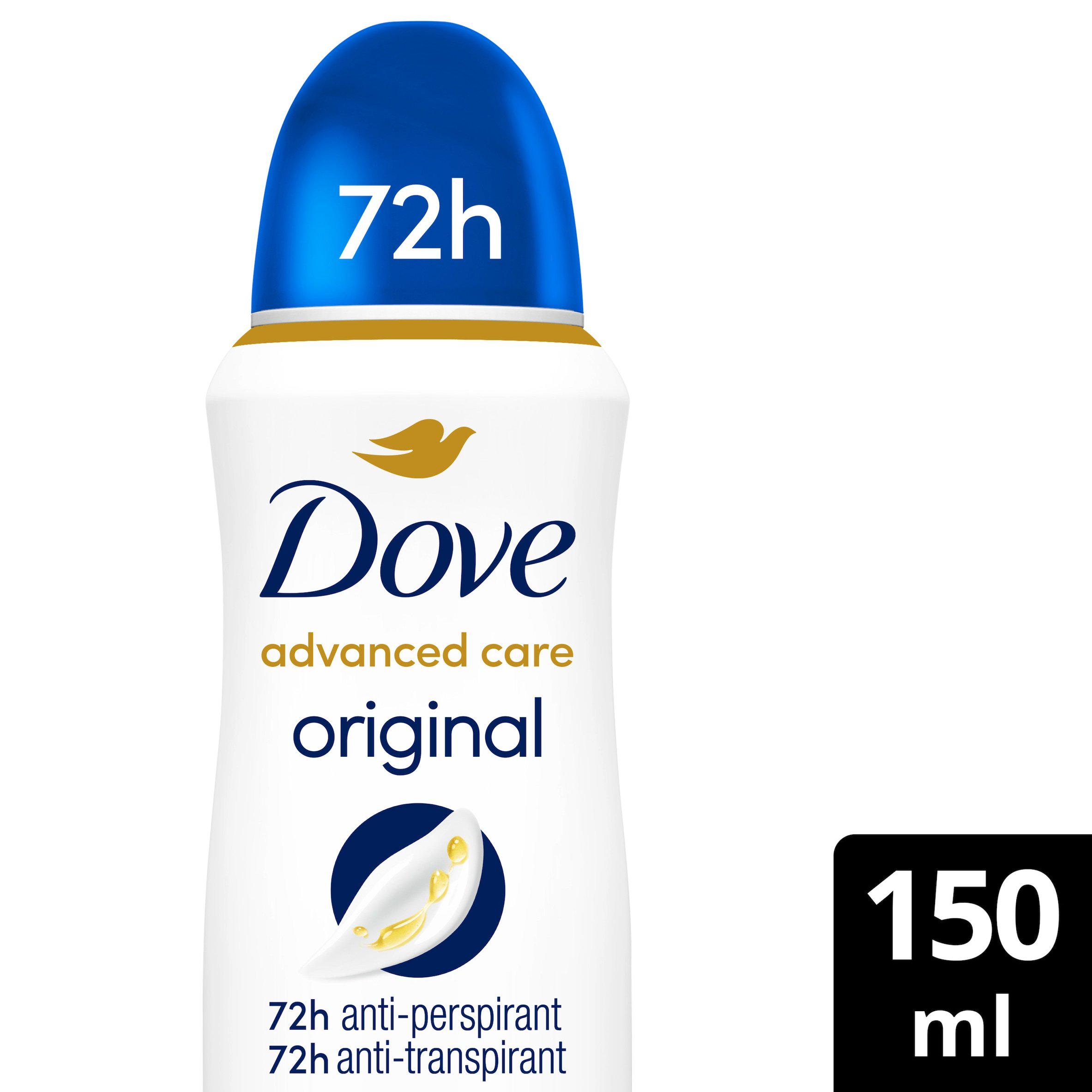 Dove Women Advanced Care 150ml Original 72h Antiperspirant Deodorant