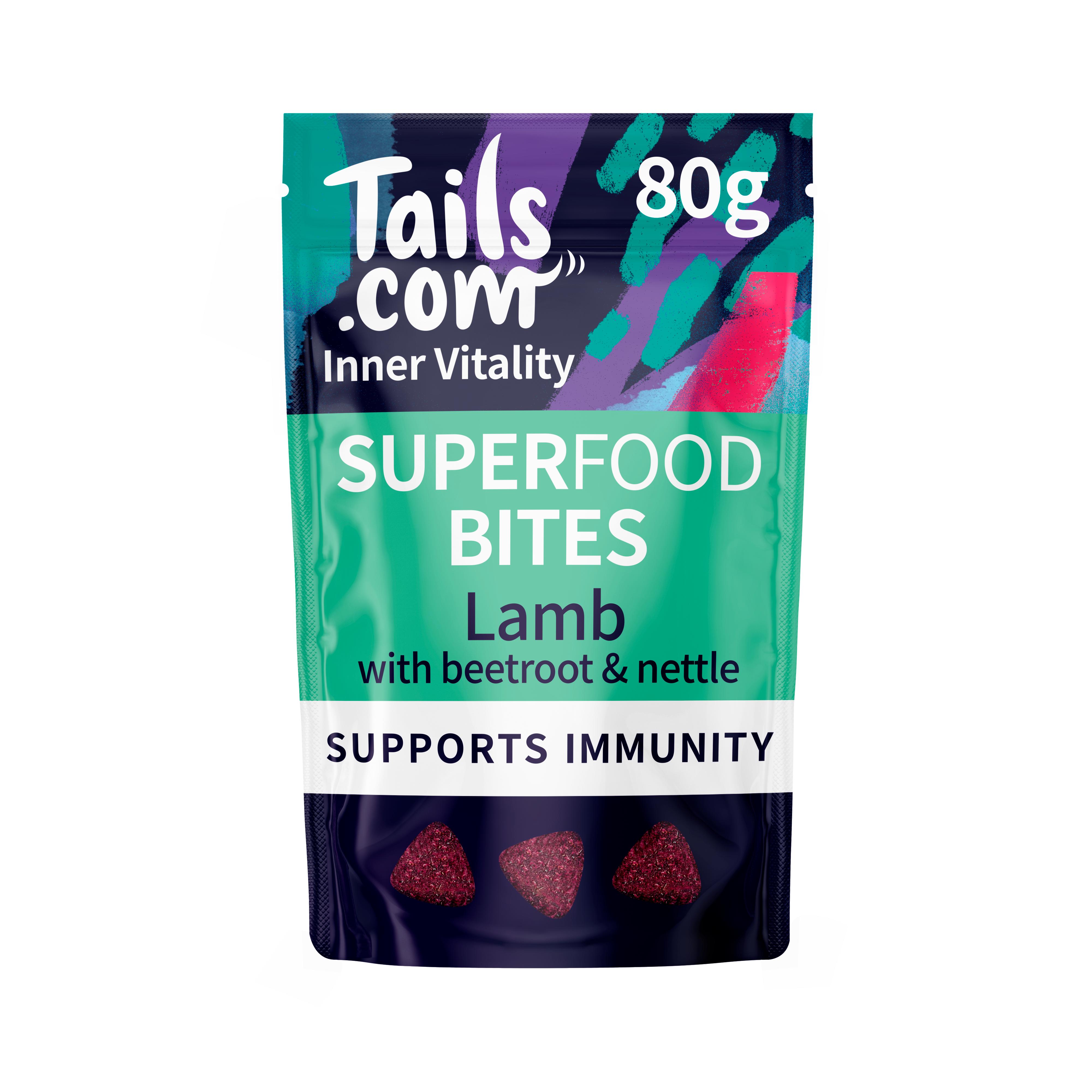 tails.com Inner Vitality Superfood Bites Lamb with Beetroot & Nettle 80g thumbnail 2