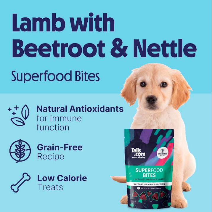 tails.com Inner Vitality Superfood Bites Lamb with Beetroot & Nettle 80g thumbnail 3