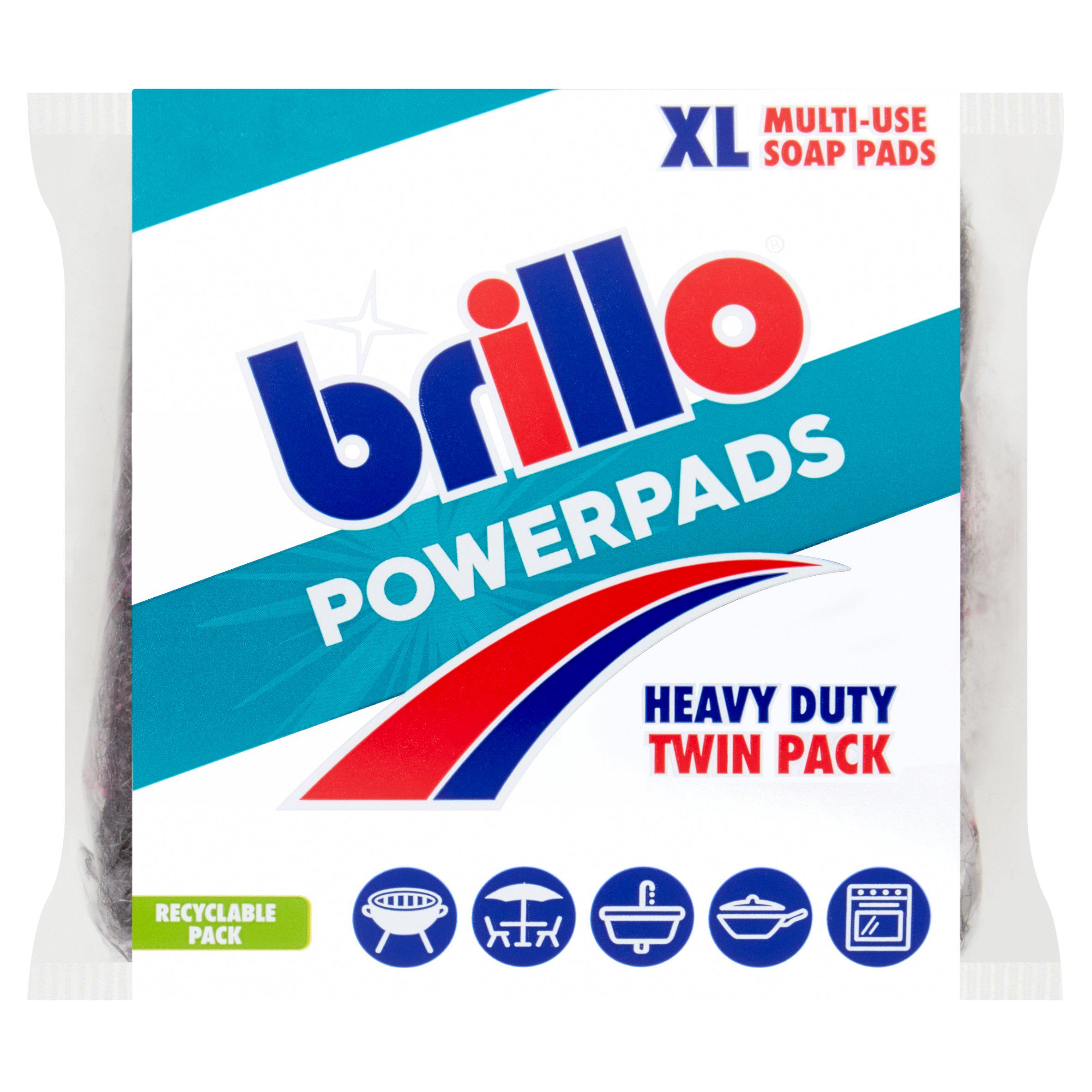 Powerpads XL Multi-Use Soap Pads Heavy Duty Twin Pack