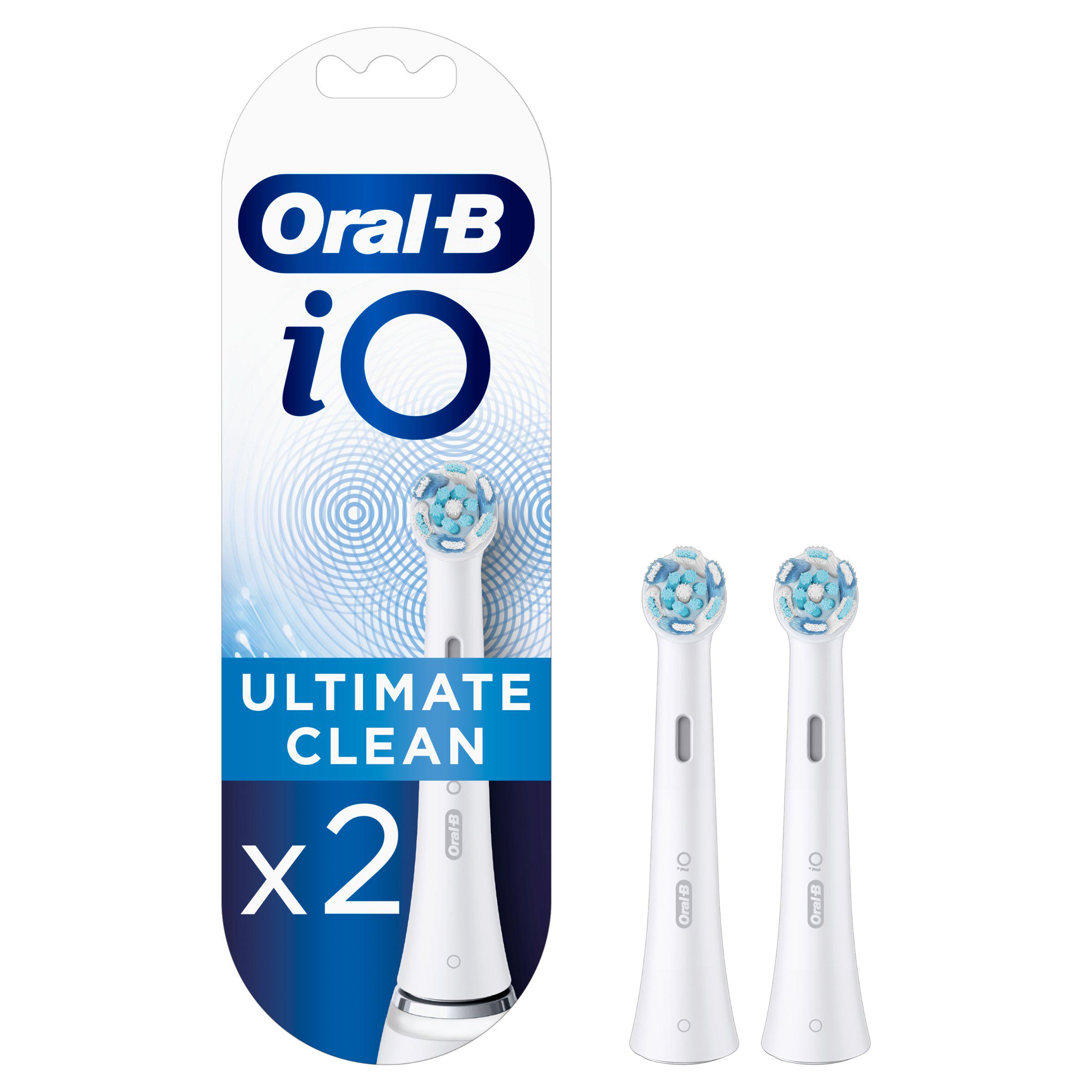 Oral-B iO Ultimate Clean White Toothbrush Heads 2 Pack
