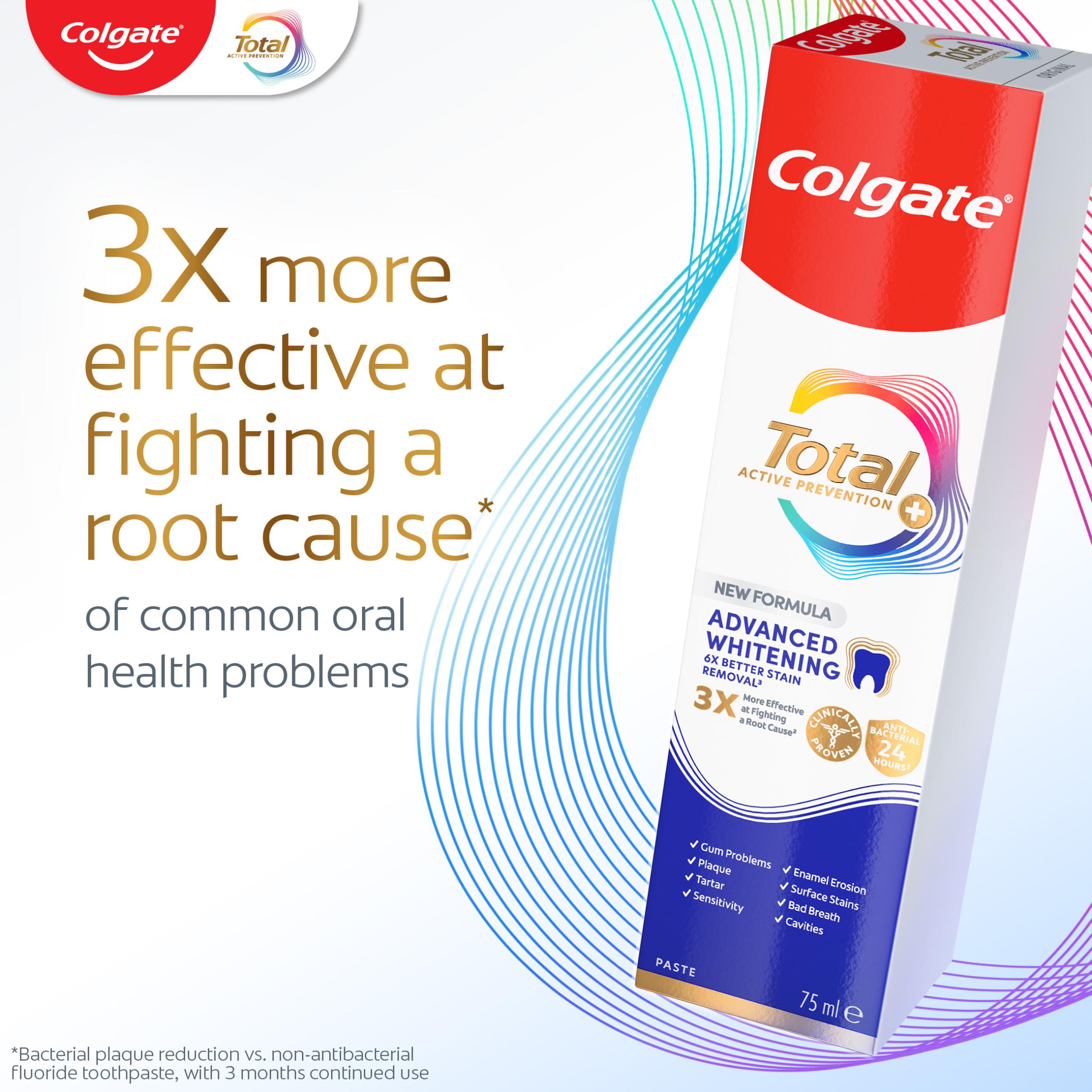 Colgate Total Active Prevention + Advanced Teeth Whitening Toothpaste 75ml thumbnail 2