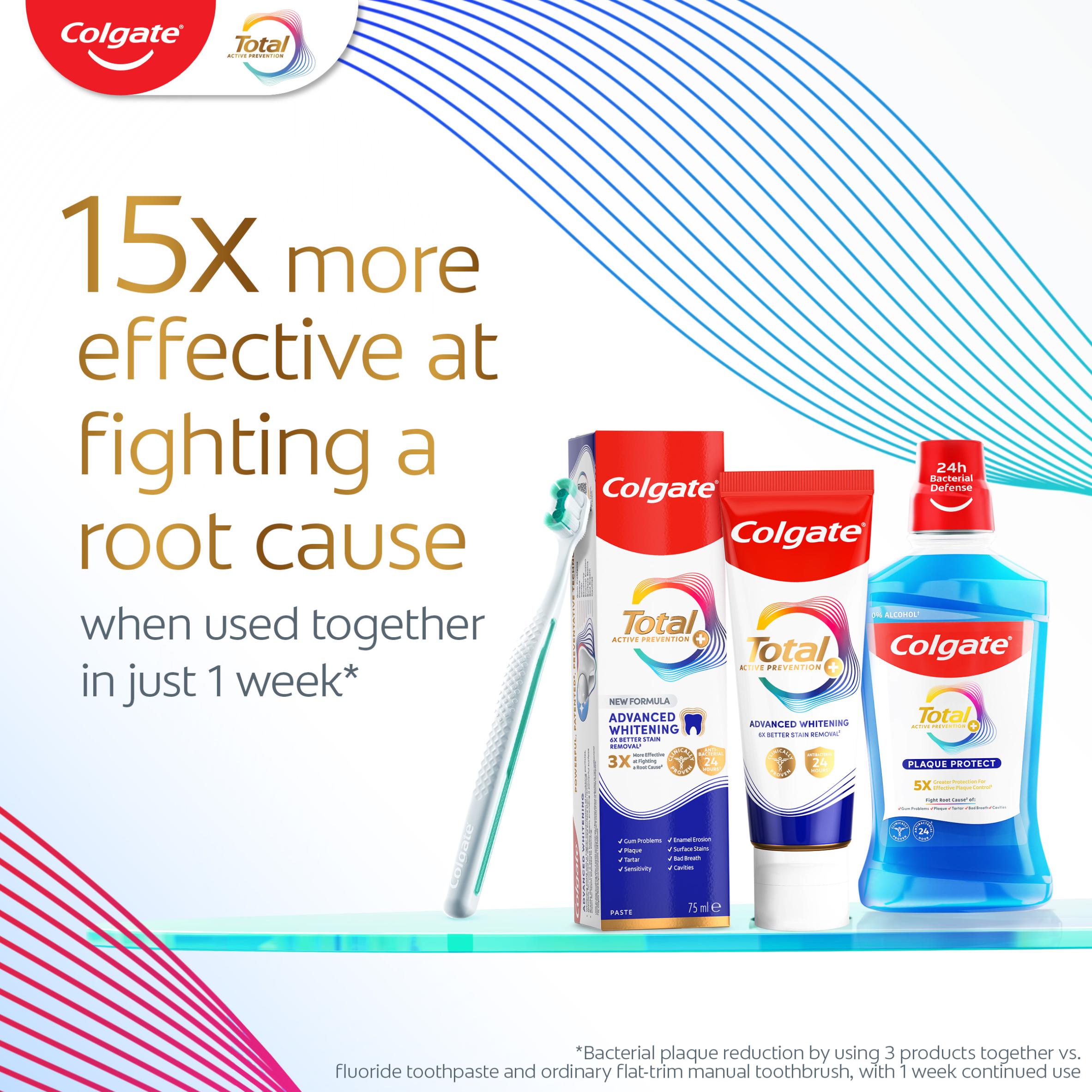 Colgate Total Active Prevention + Advanced Teeth Whitening Toothpaste 75ml thumbnail 4