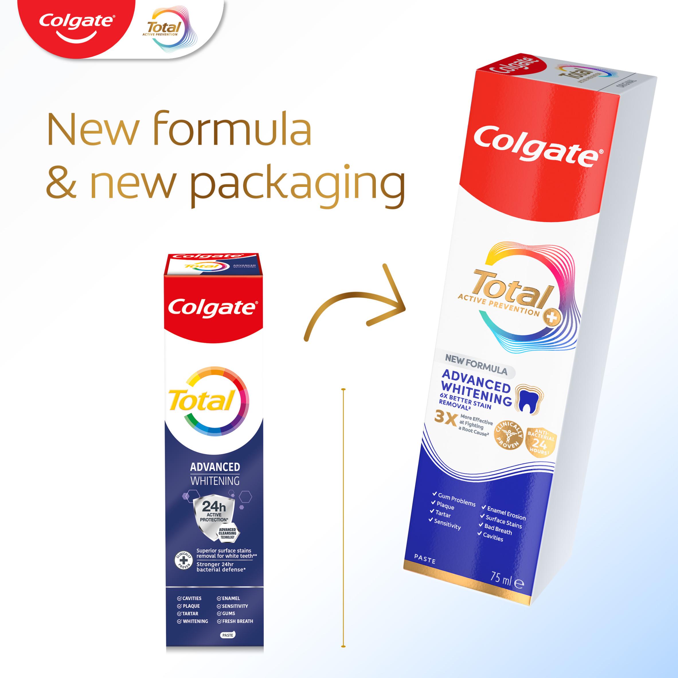 Colgate Total Active Prevention + Advanced Teeth Whitening Toothpaste 75ml thumbnail 6