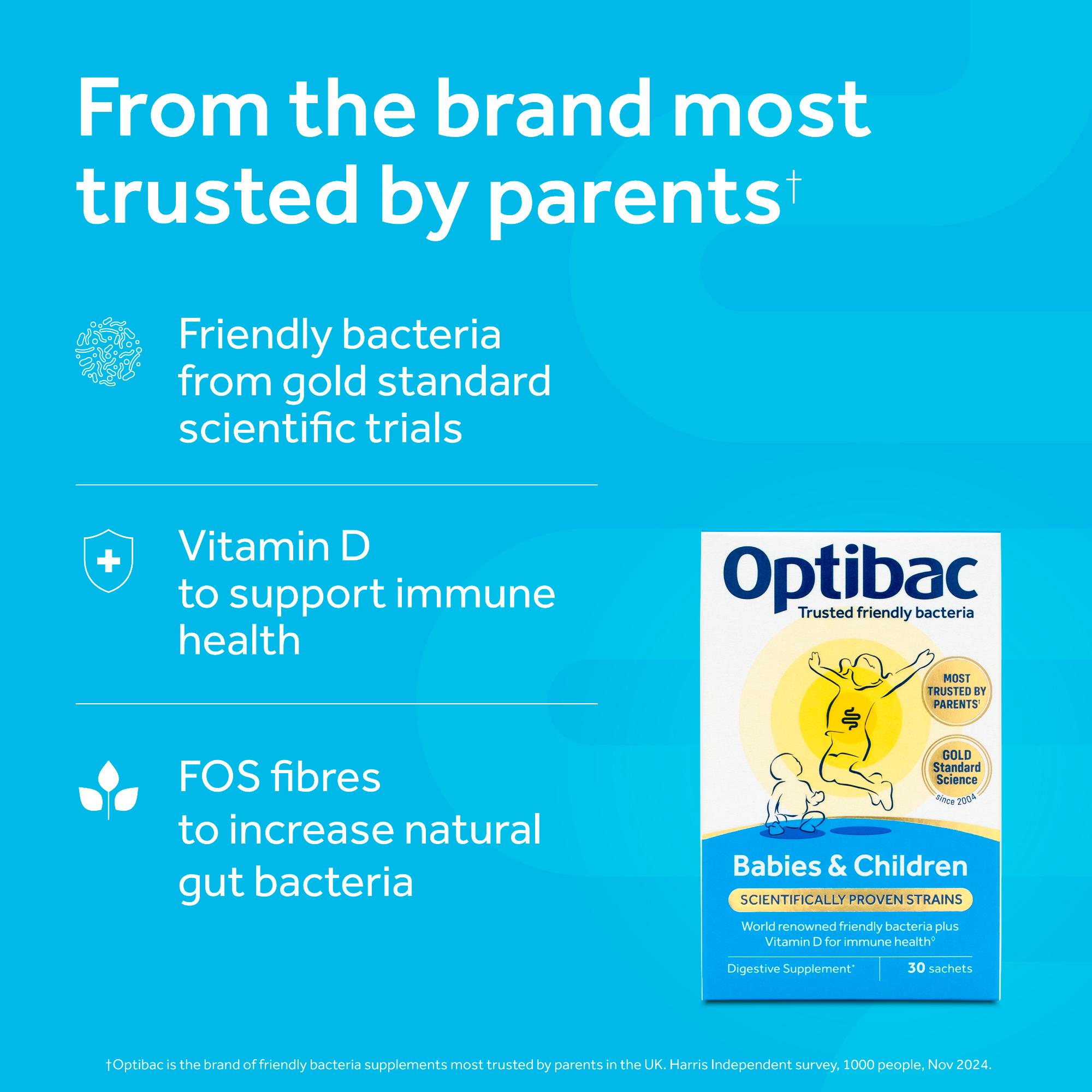 Optibac Probiotics 30 x Babies & Children Sachets thumbnail 3