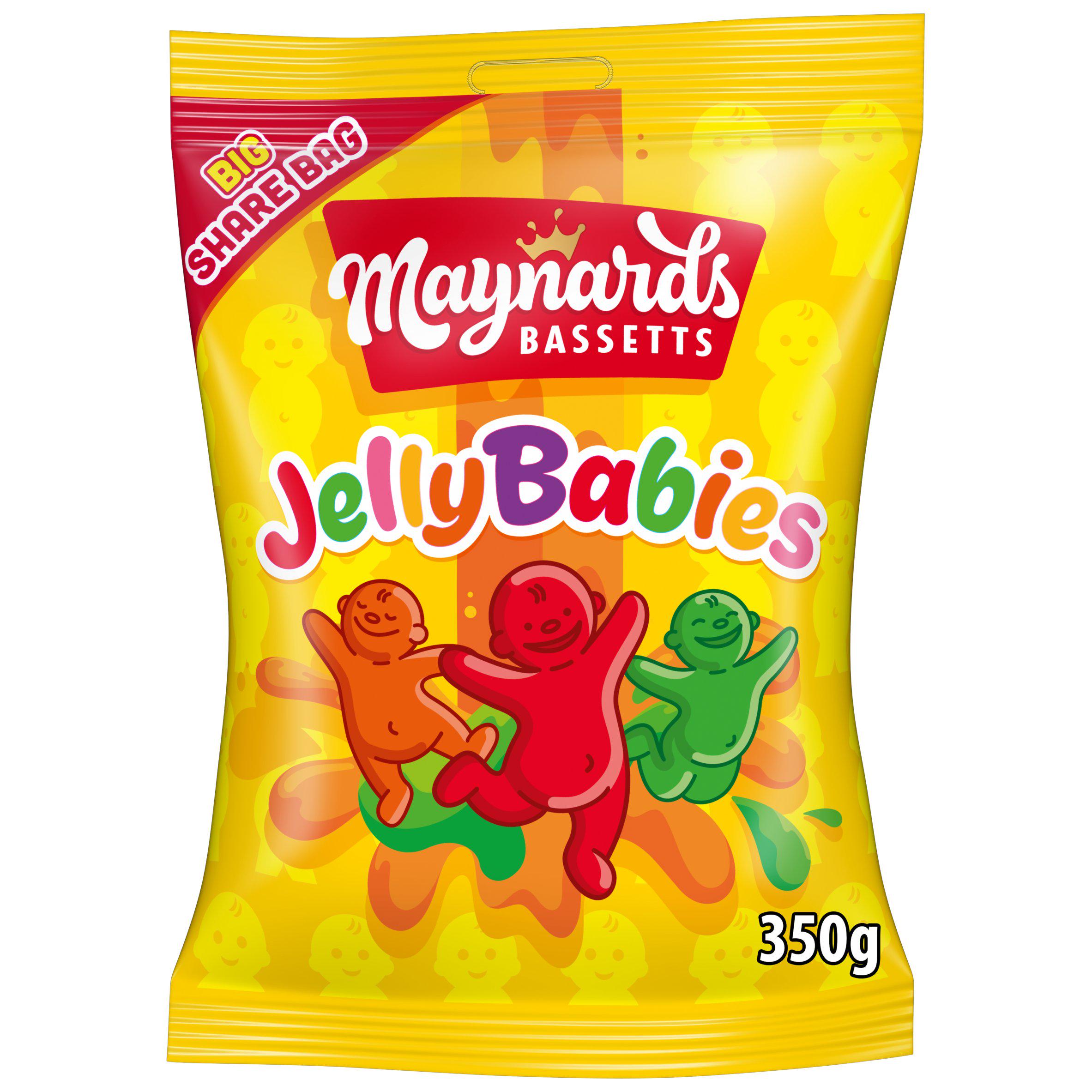 Maynards Bassetts Jelly Babies Sweets Sharing Bag 350G