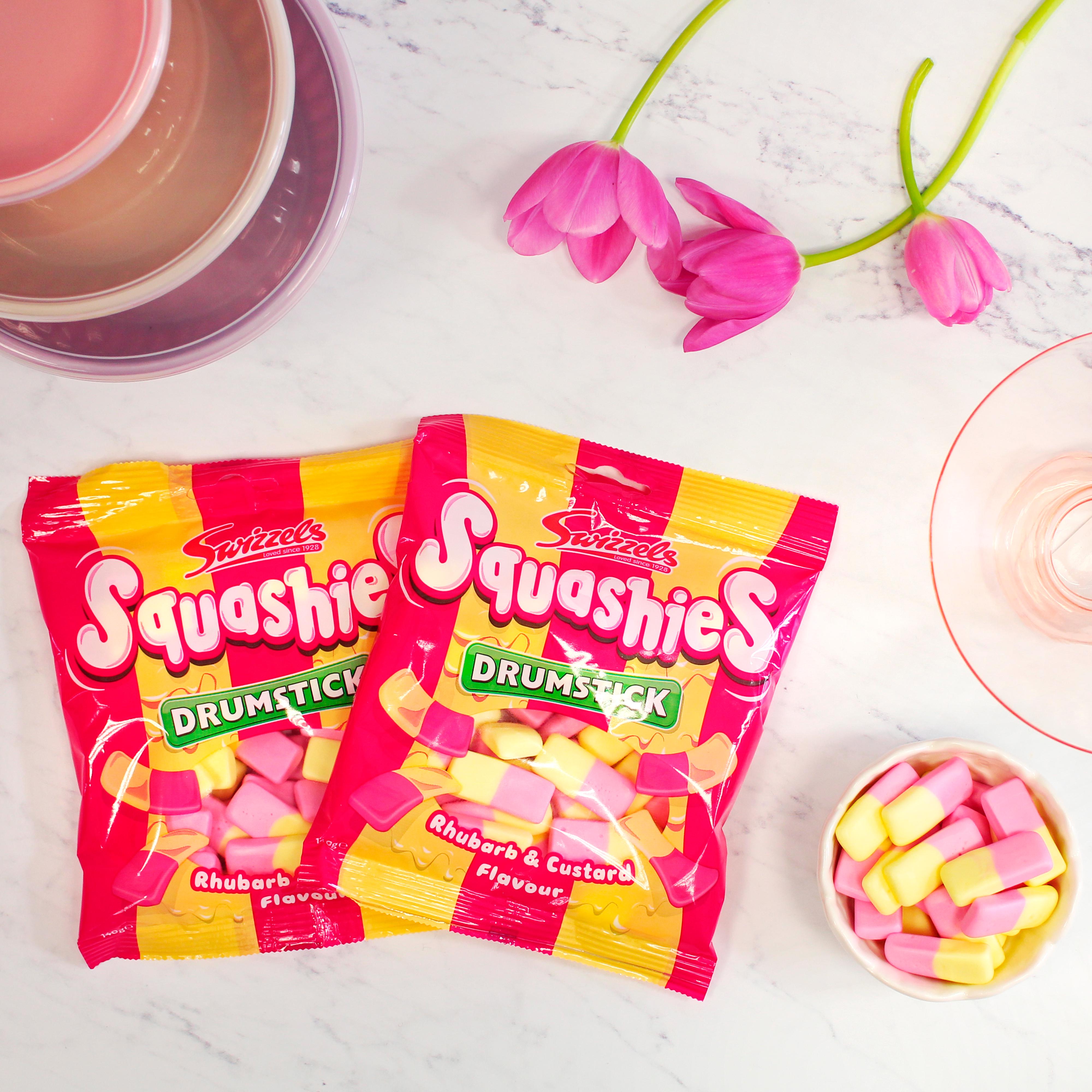 Swizzels Drumstick Squashies Rhubarb & Custard Flavour 140g thumbnail 3