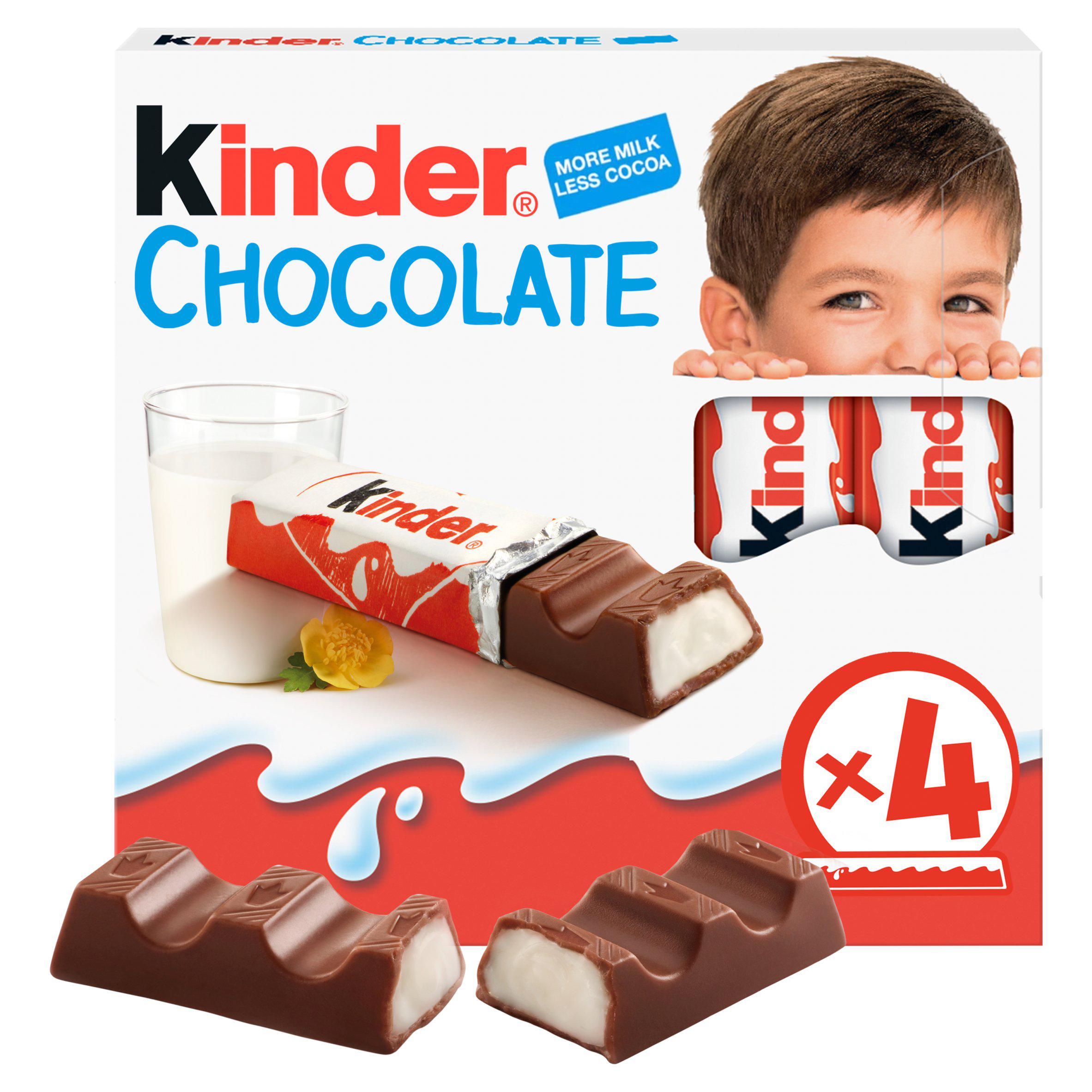 Kinder Small Multipack Chocolate Bars 4x2.5g