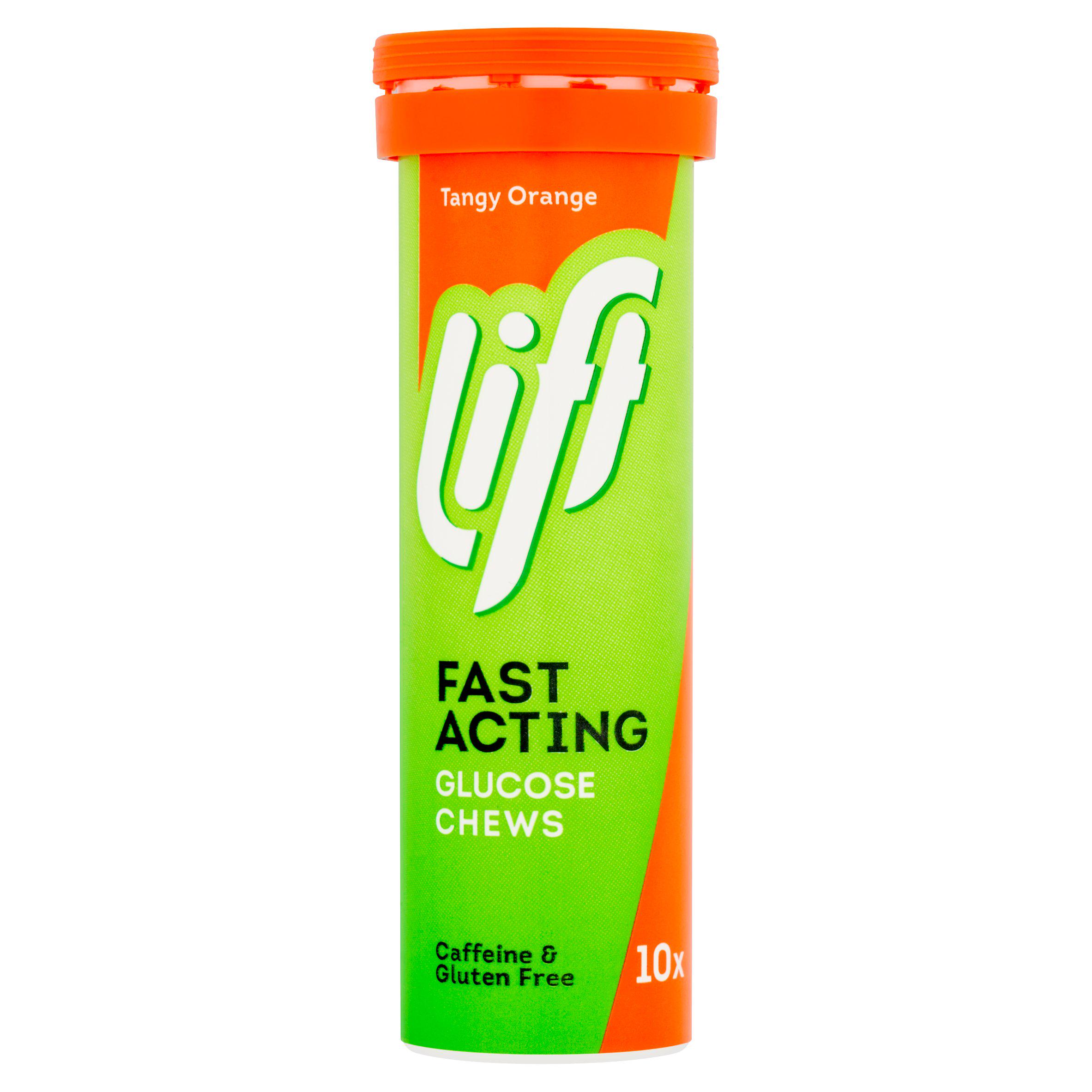 10 Tangy Orange Fast Acting Glucose Chews 40g
