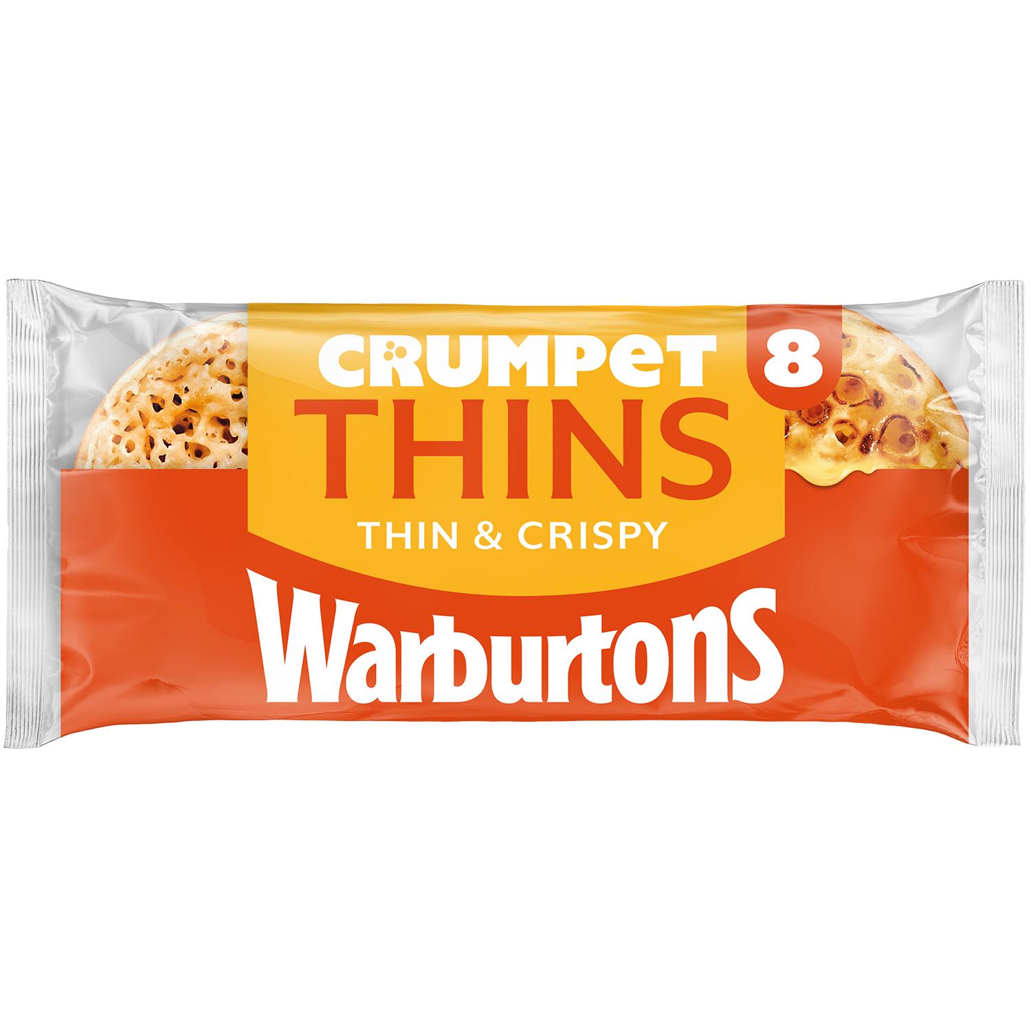 Warburtons Crumpet Thins x8 thumbnail 3