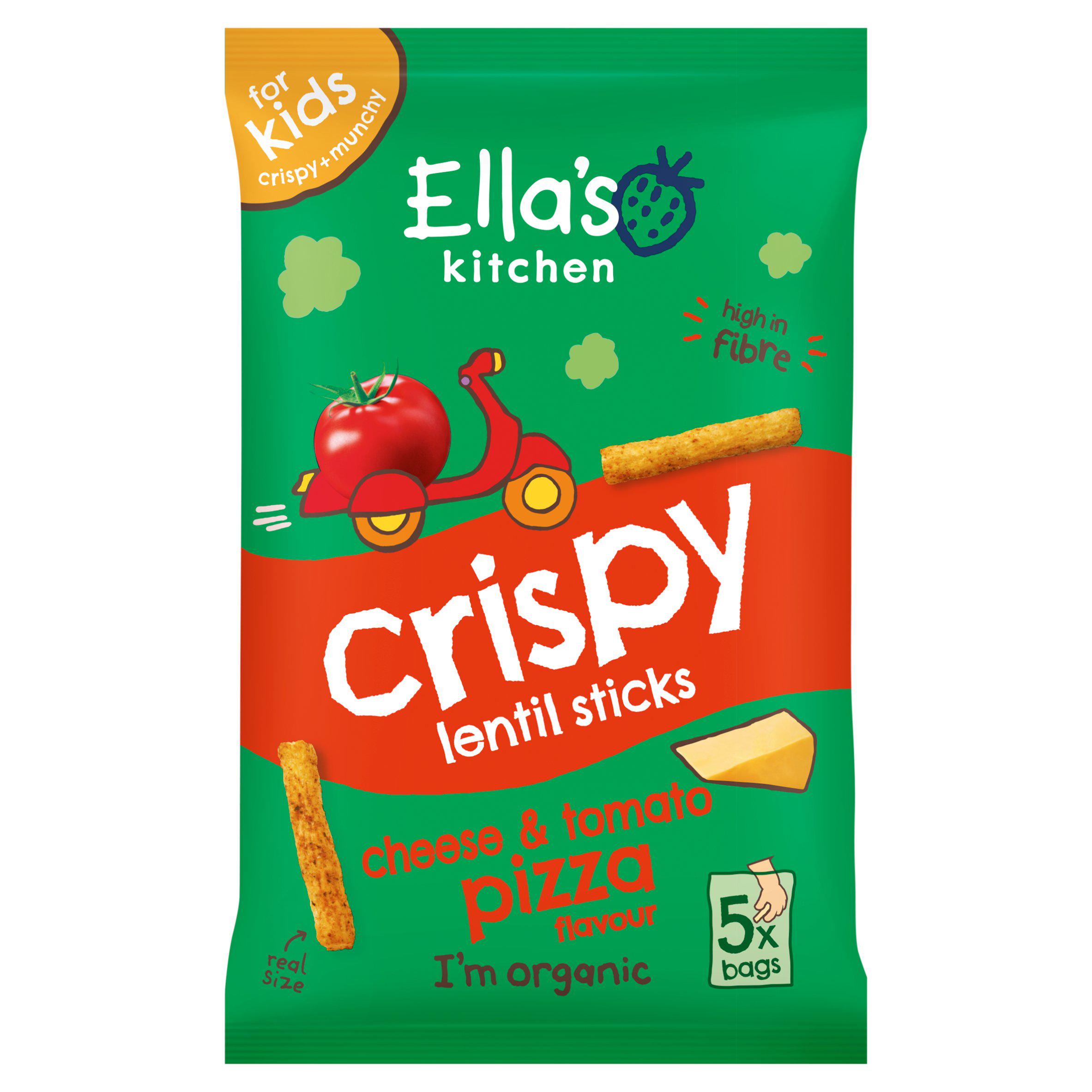 Cheese & Tomato Pizza Flavour Crispy Lentil Sticks 5 x 10g (50g)